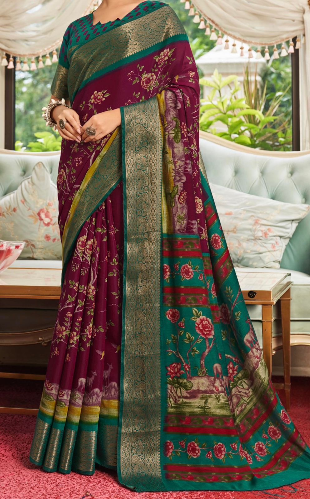 Cotton Kalamkari beauty