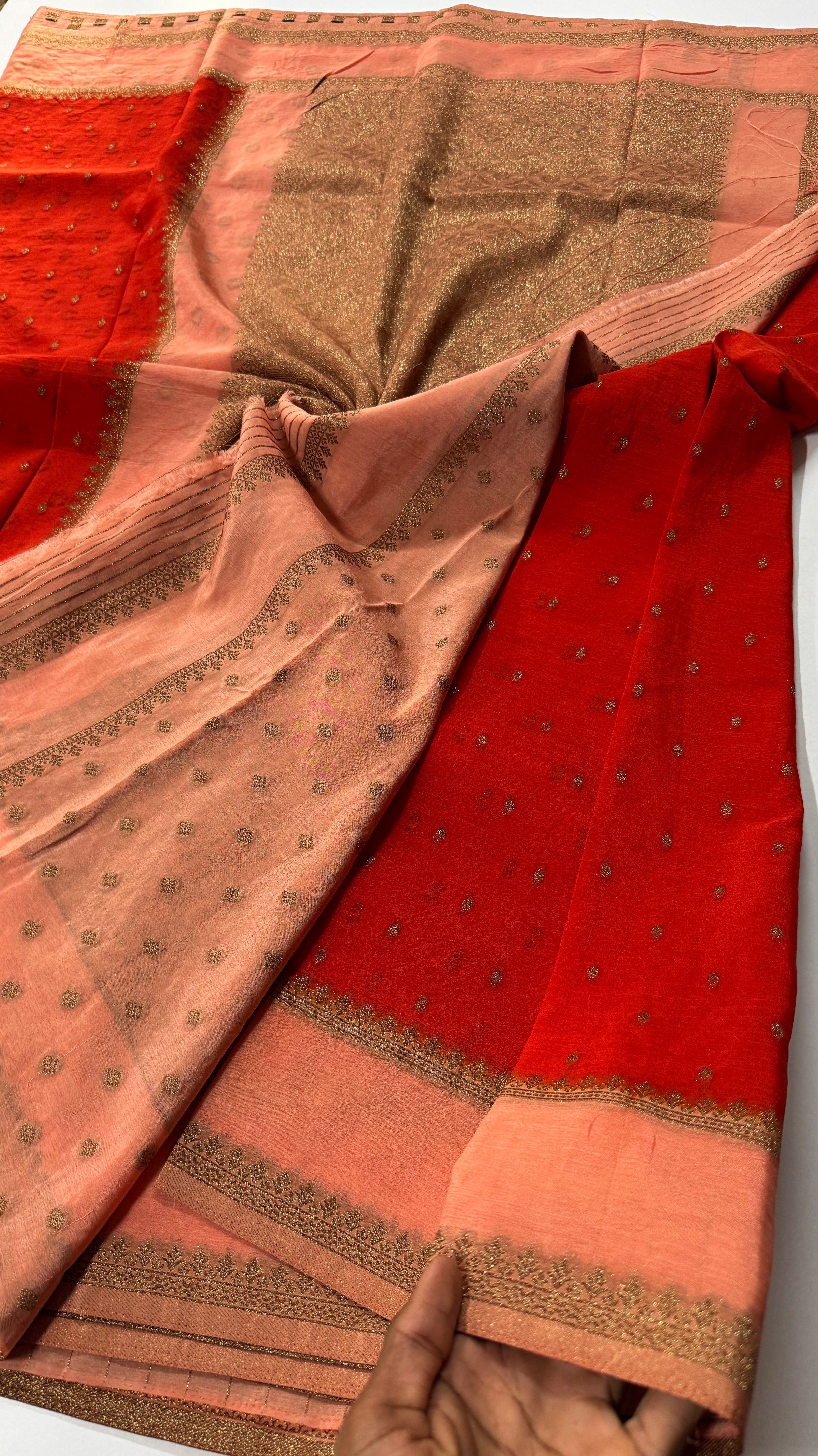 Khadi Georgette Bentex Saree-VARAHI064