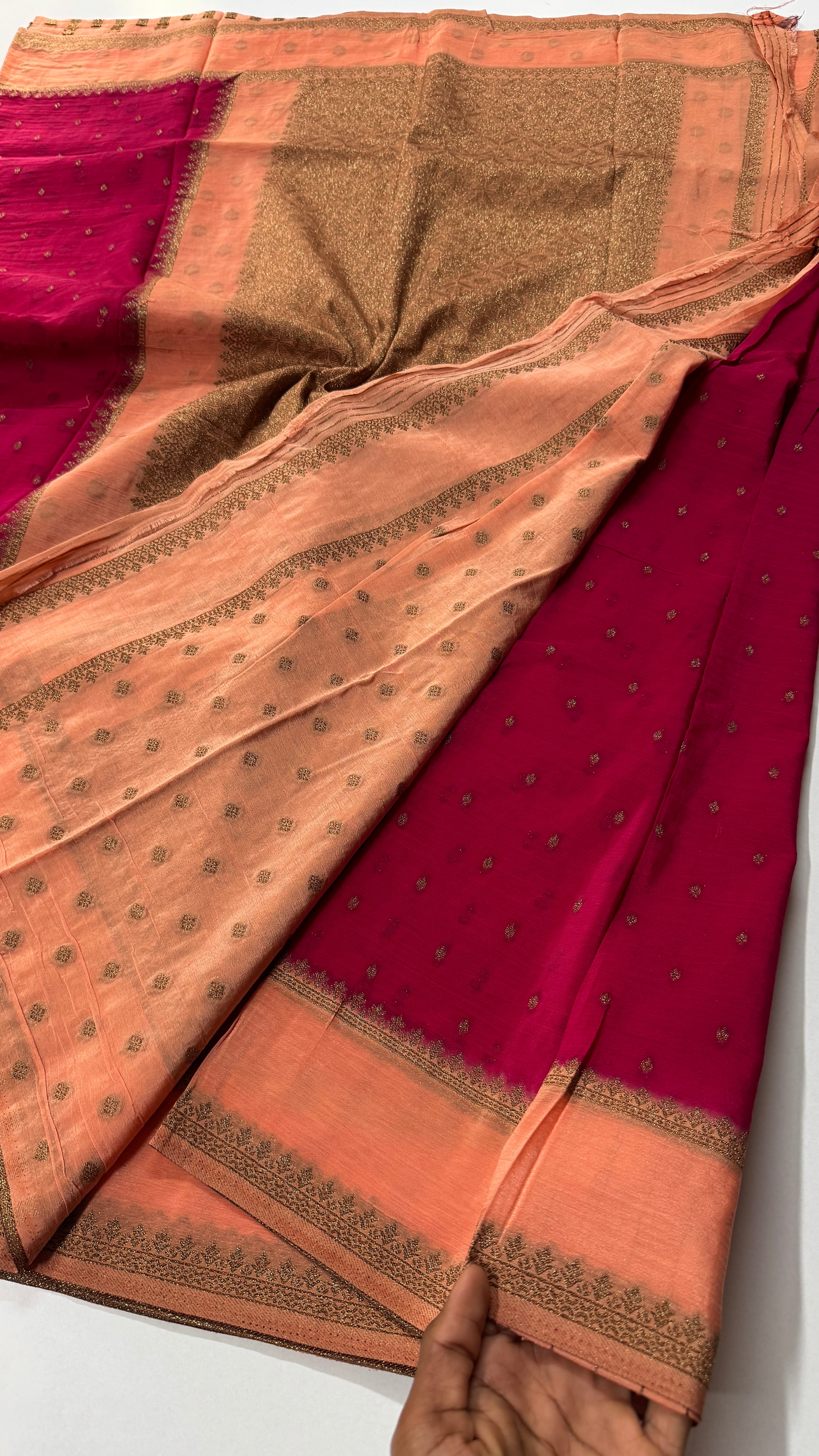 Khadi Georgette Bentex Saree-VARAHI064