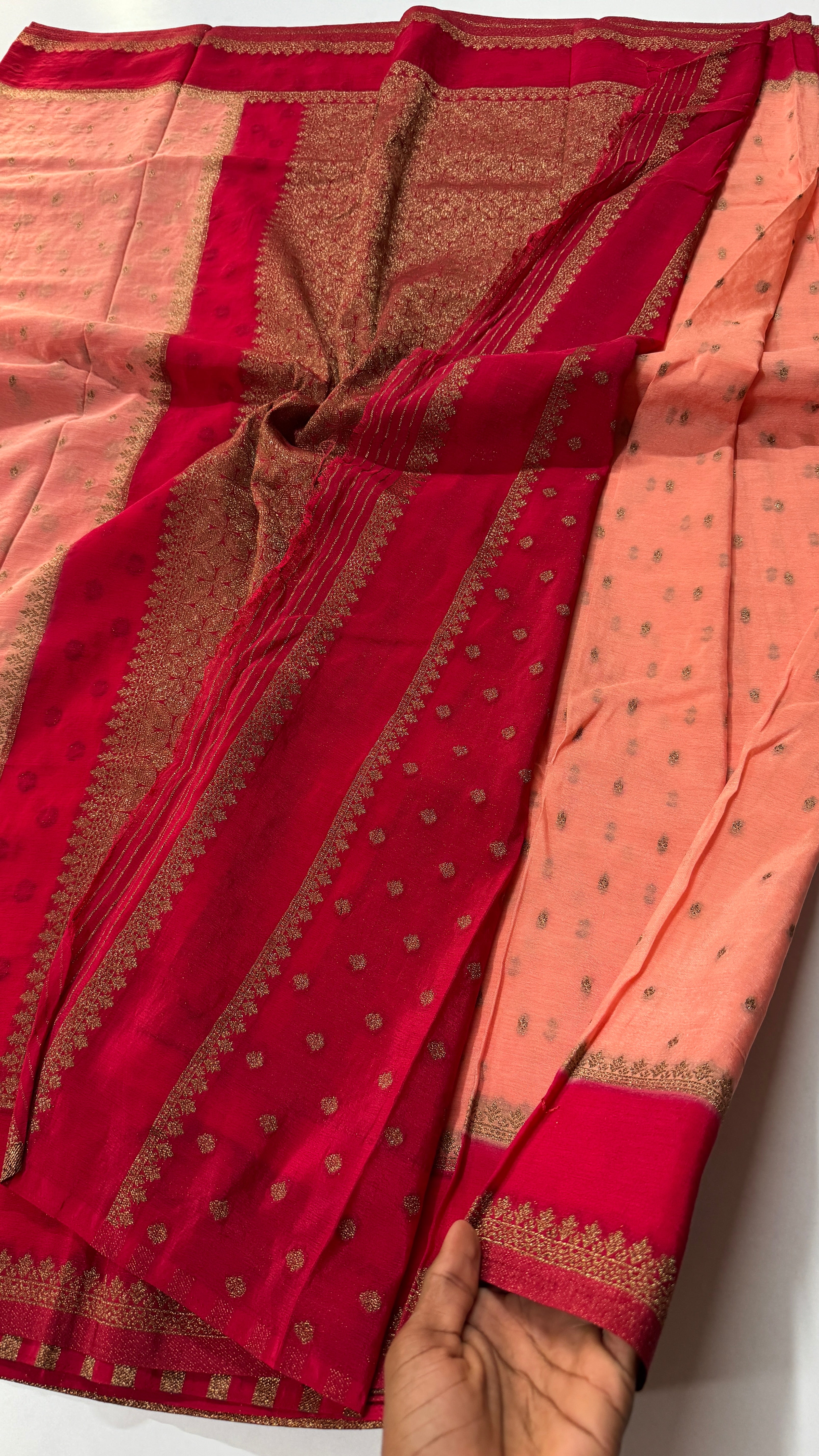 Khadi Georgette Bentex Saree-VARAHI064