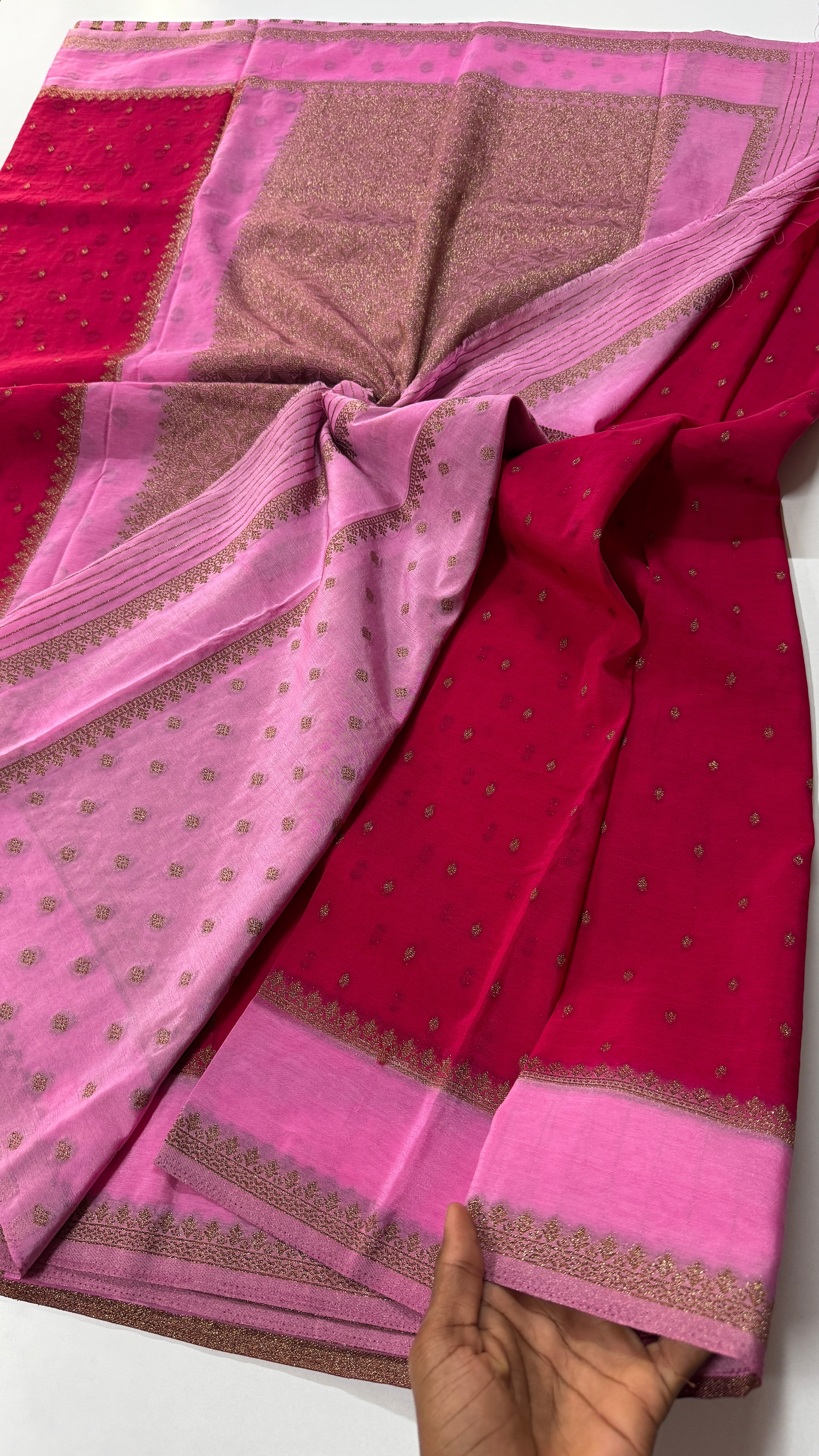 Khadi Georgette Bentex Saree-VARAHI064