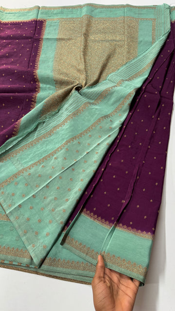Khadi Georgette Bentex Saree-VARAHI064