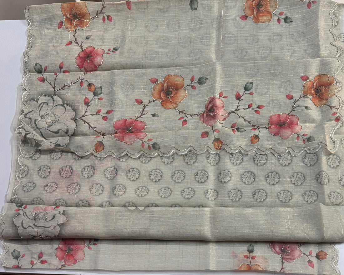 Party wear tissue saree- VARAHI069