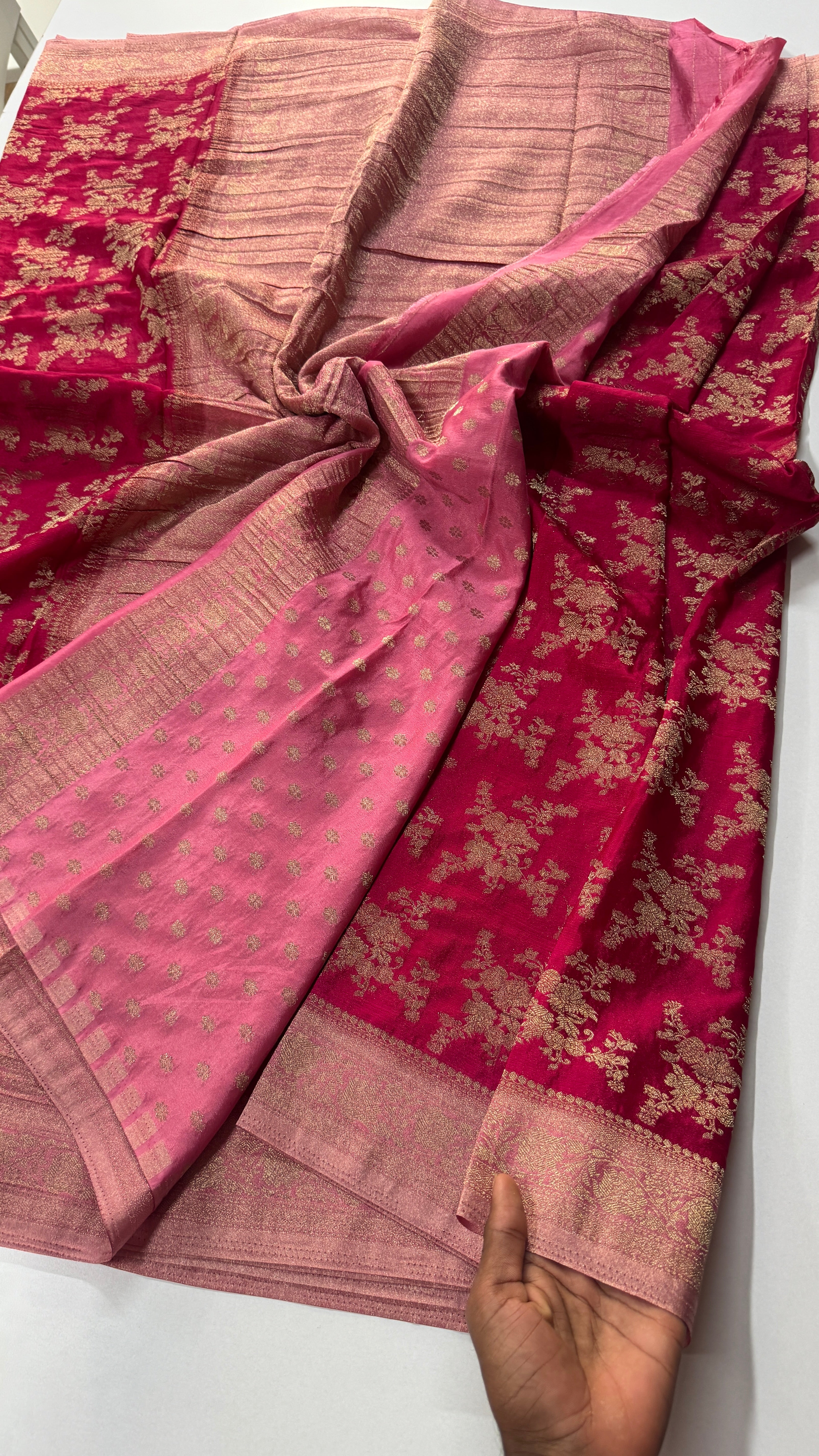 Georgette Crepe Jaal Saree-VARAHI086