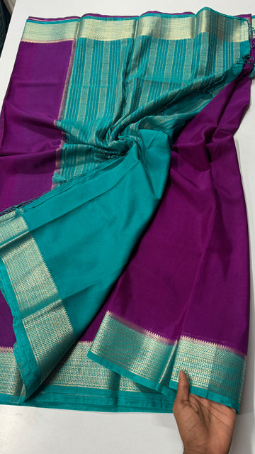 Super premium quality Semi Mysore Crepe Silk-VARAHI092