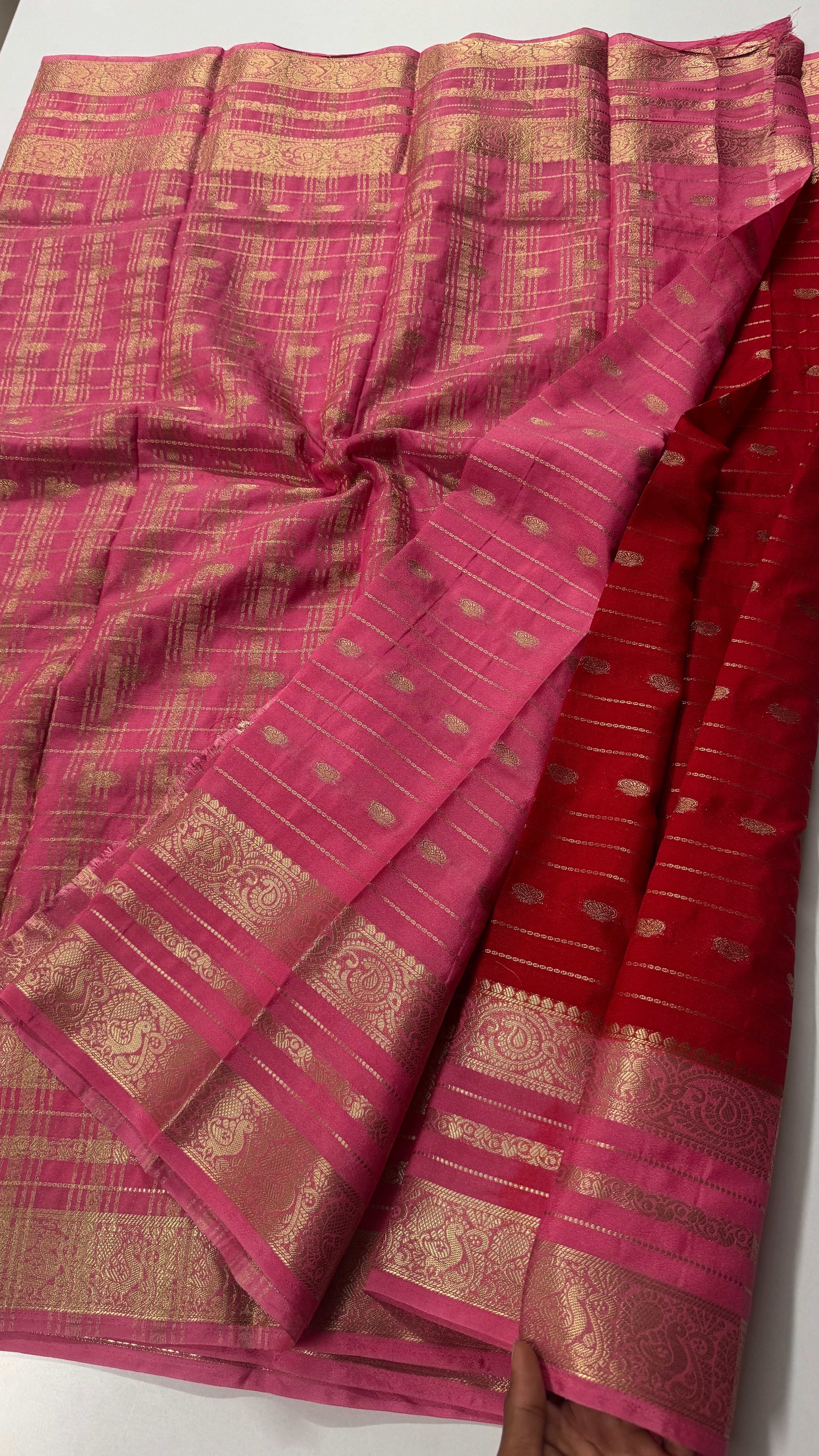 Elegant Georgette stripes saree-VARAHI111