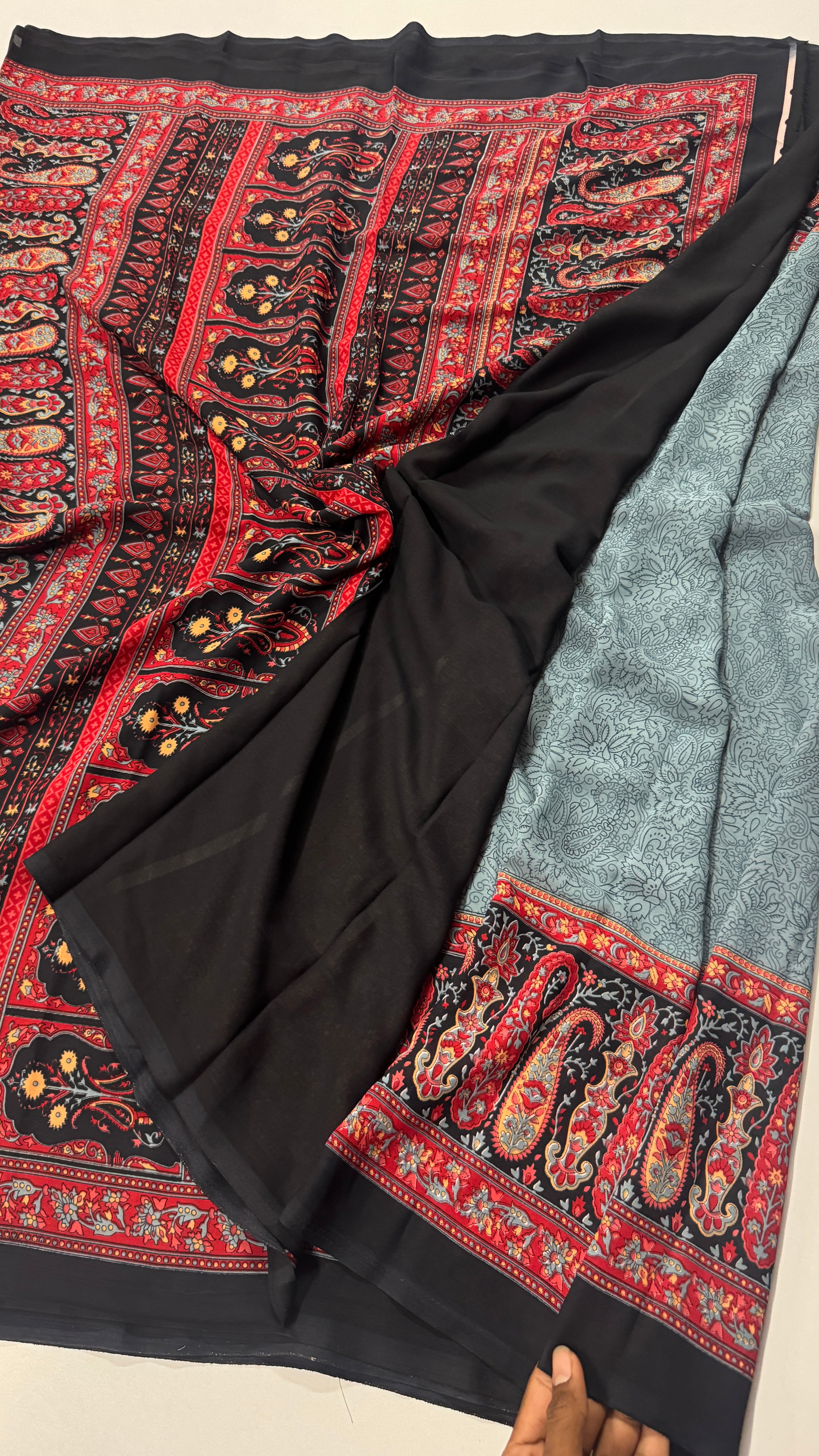 Casual Drape Chiffon Georgette Saree-VARAHI0104