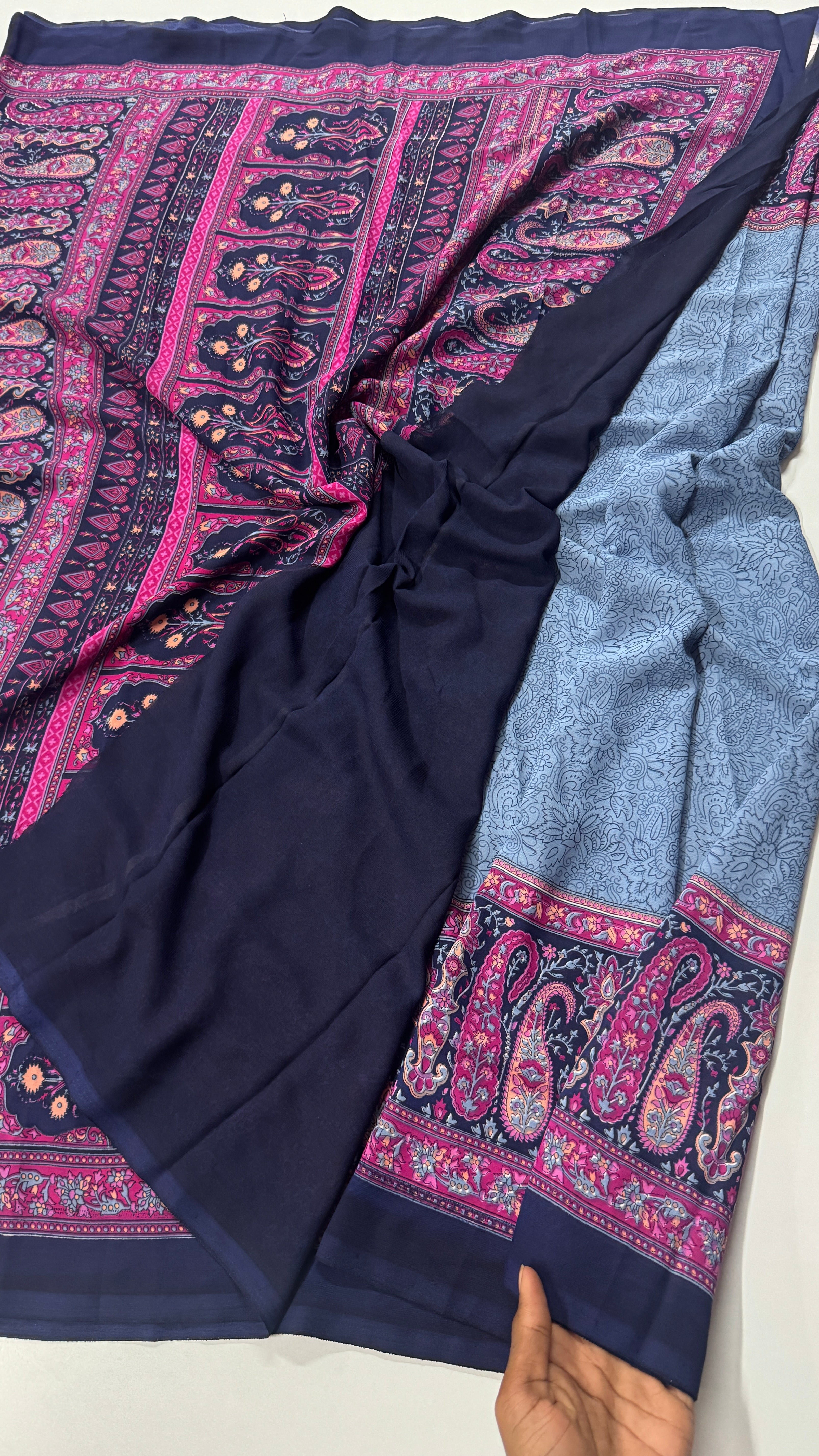 Casual Drape Chiffon Georgette Saree-VARAHI0104