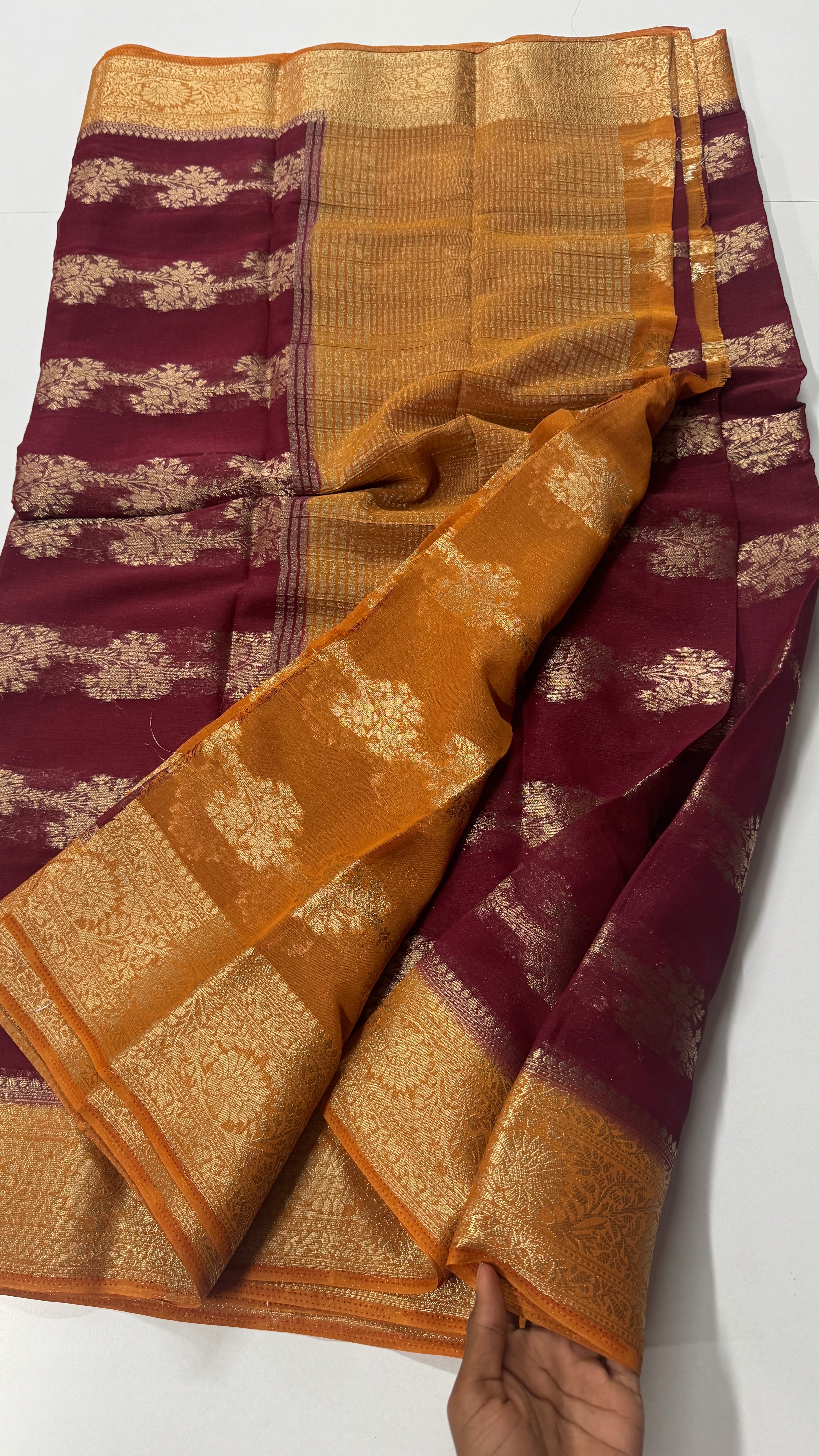 Simple Yet Elegant Georgette Saree-VARAHI109