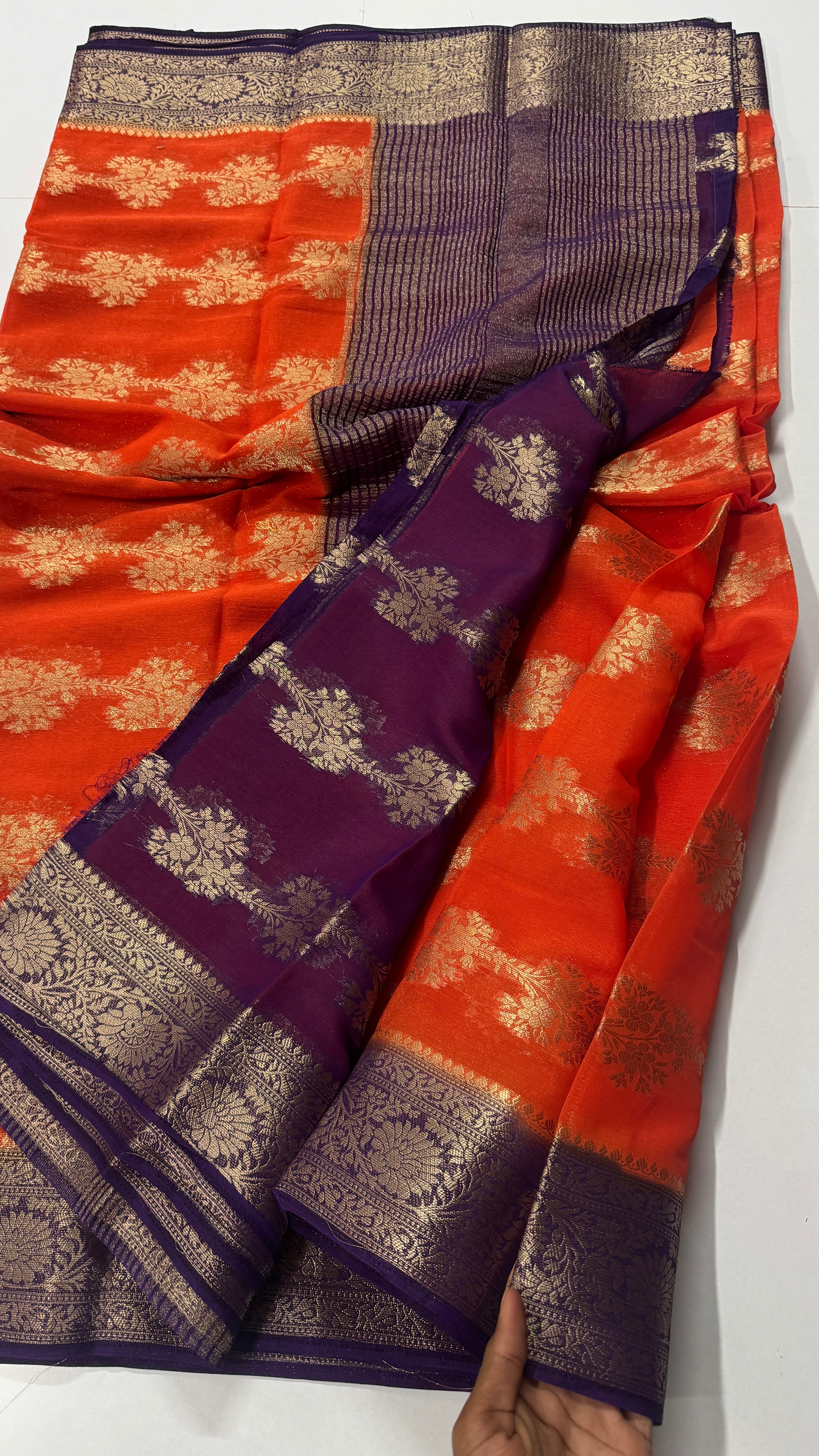 Simple Yet Elegant Georgette Saree-VARAHI109