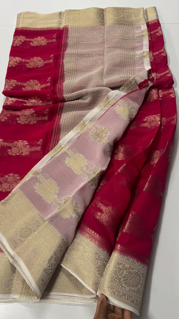 Simple Yet Elegant Georgette Saree-VARAHI109