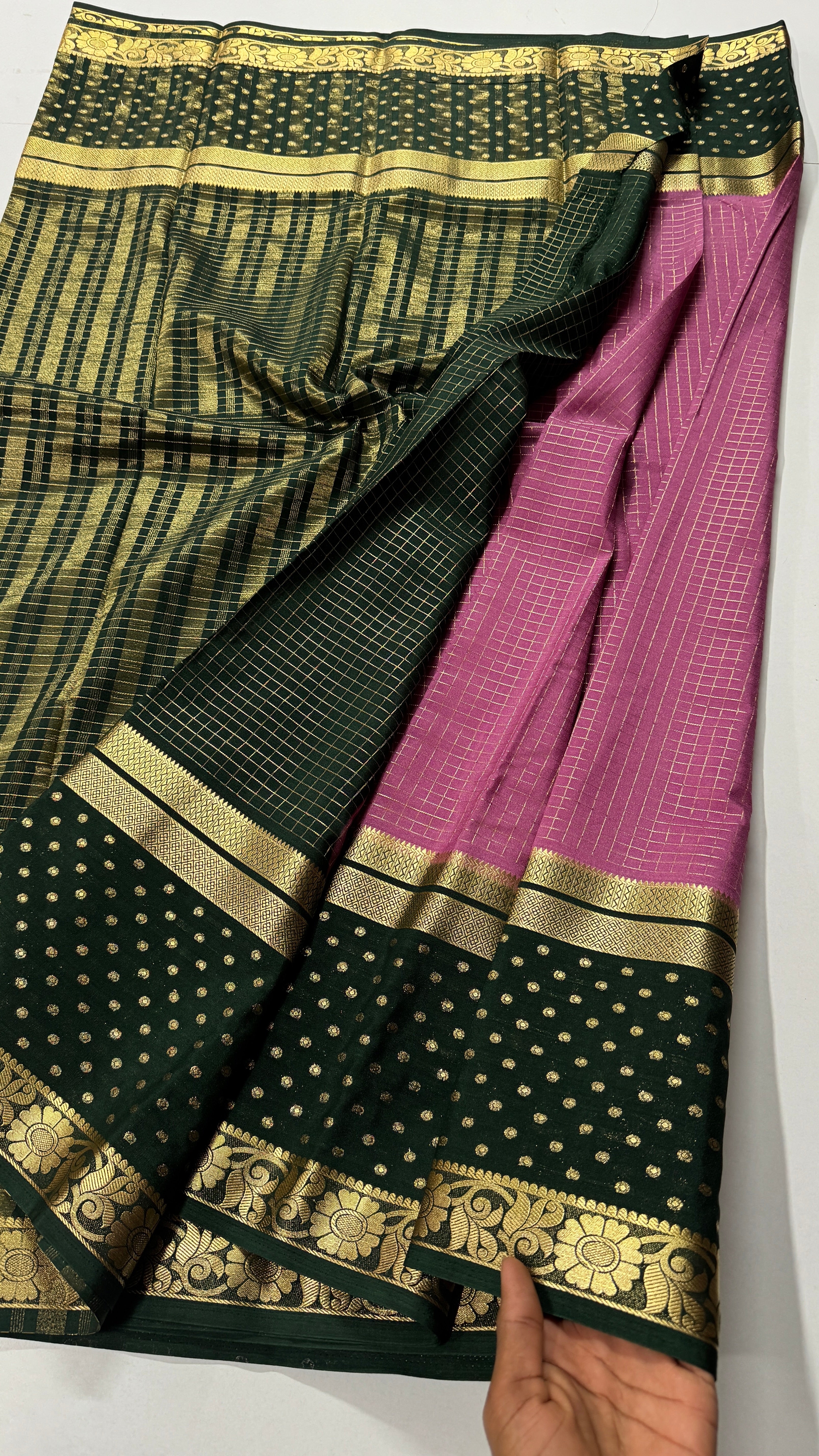 Premium Quality Semi Mysore Crepe Silks-VARAHI112