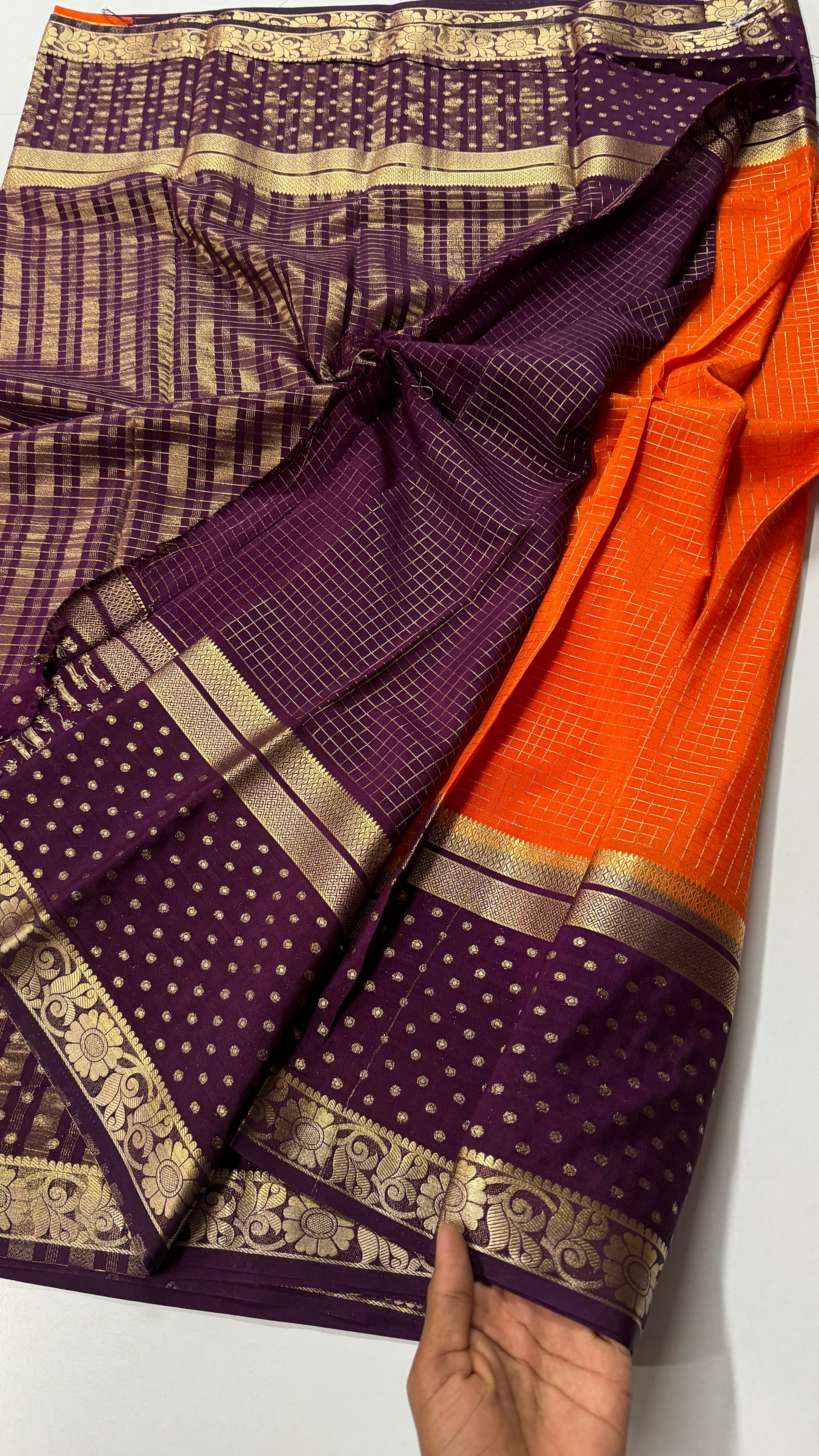 Premium Quality Semi Mysore Crepe Silks-VARAHI112