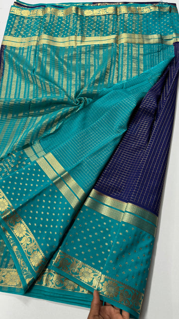 Premium Quality Semi Mysore Crepe Silks-VARAHI112