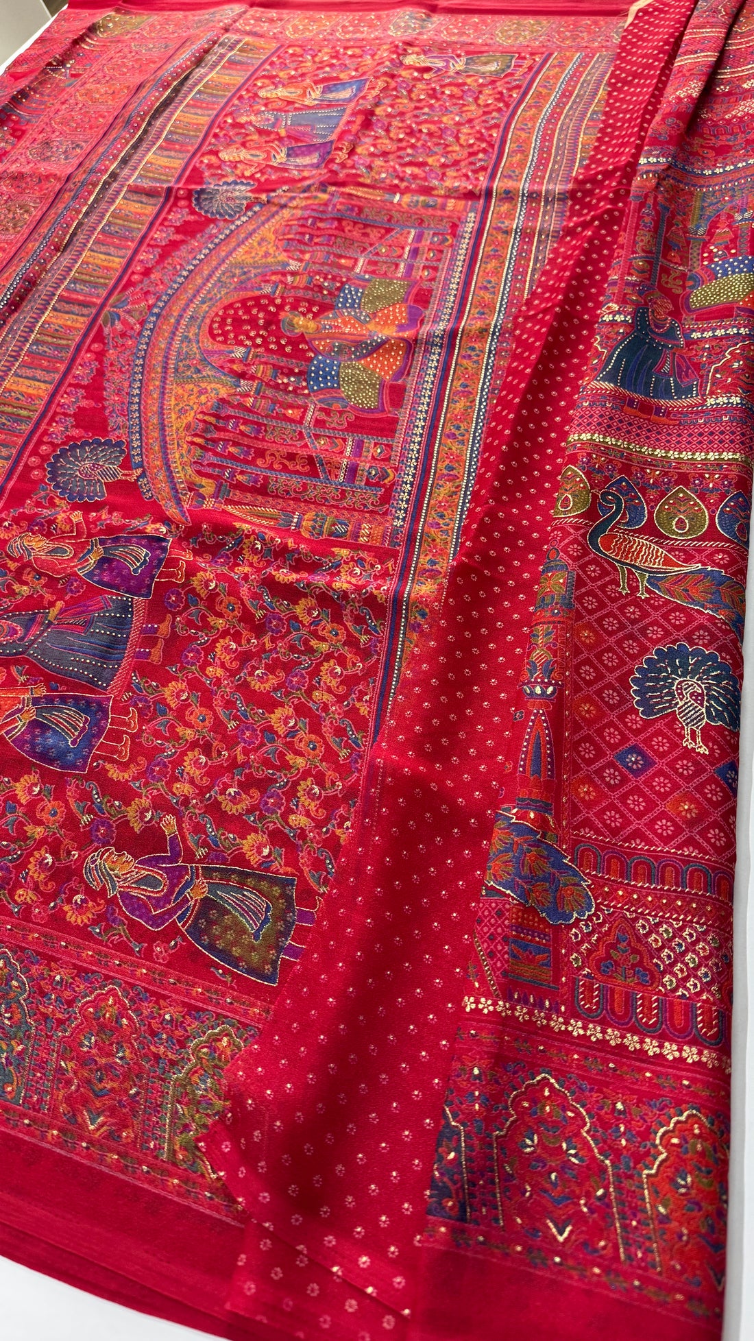 Georgette Storytelling Concept Saree ✨- VARAHI019