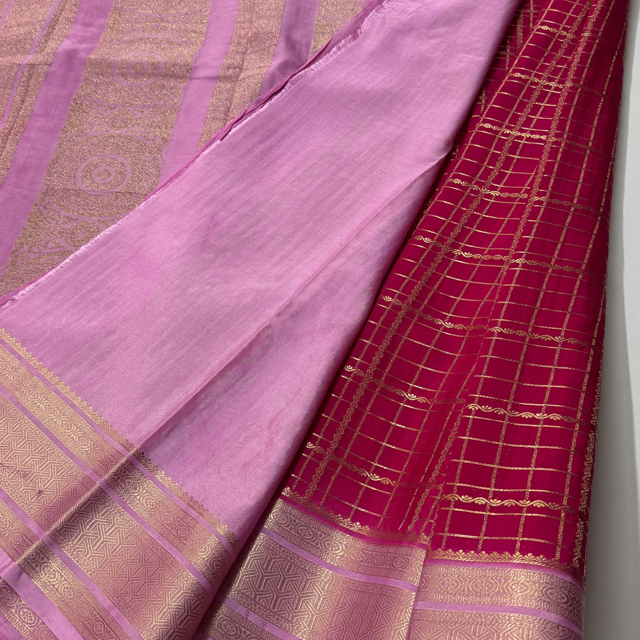 Pure Mix Mysore Crepe Silk Saree- VARAHI012