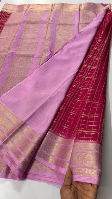 Pure Mix Mysore Crepe Silk Saree- VARAHI012