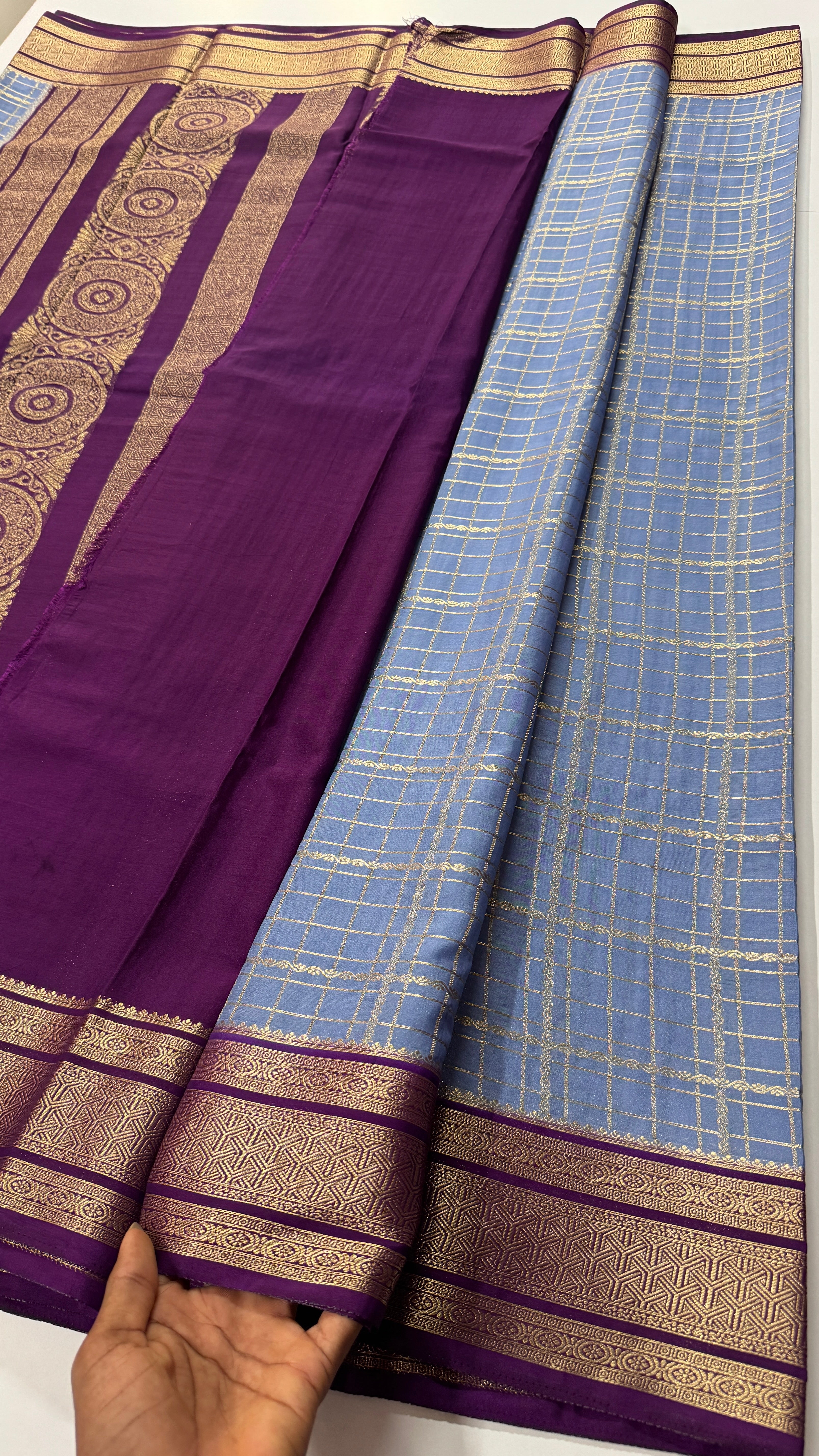 Pure Mix Mysore Crepe Silk Saree- VARAHI012