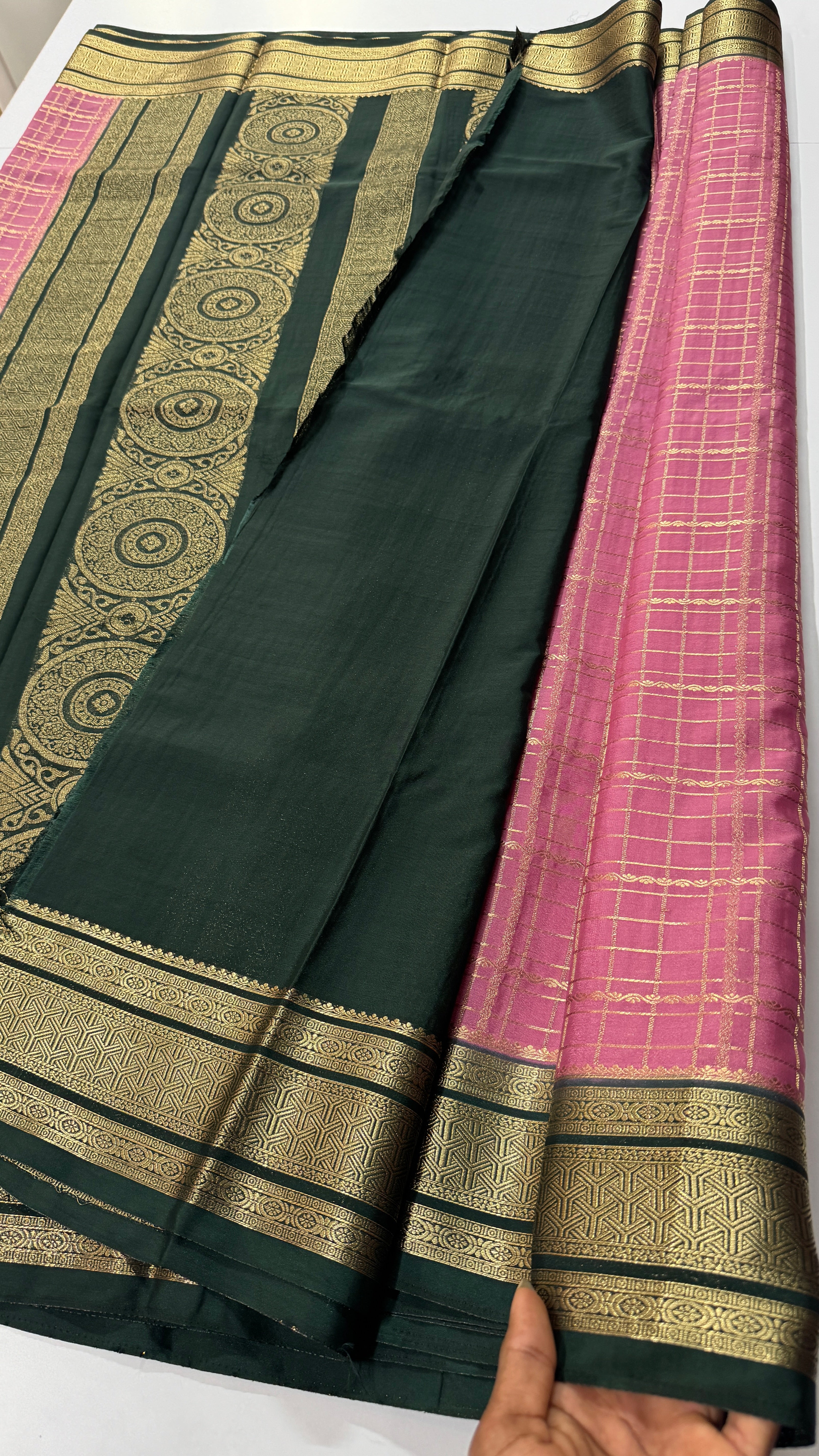 Pure Mix Mysore Crepe Silk Saree- VARAHI012