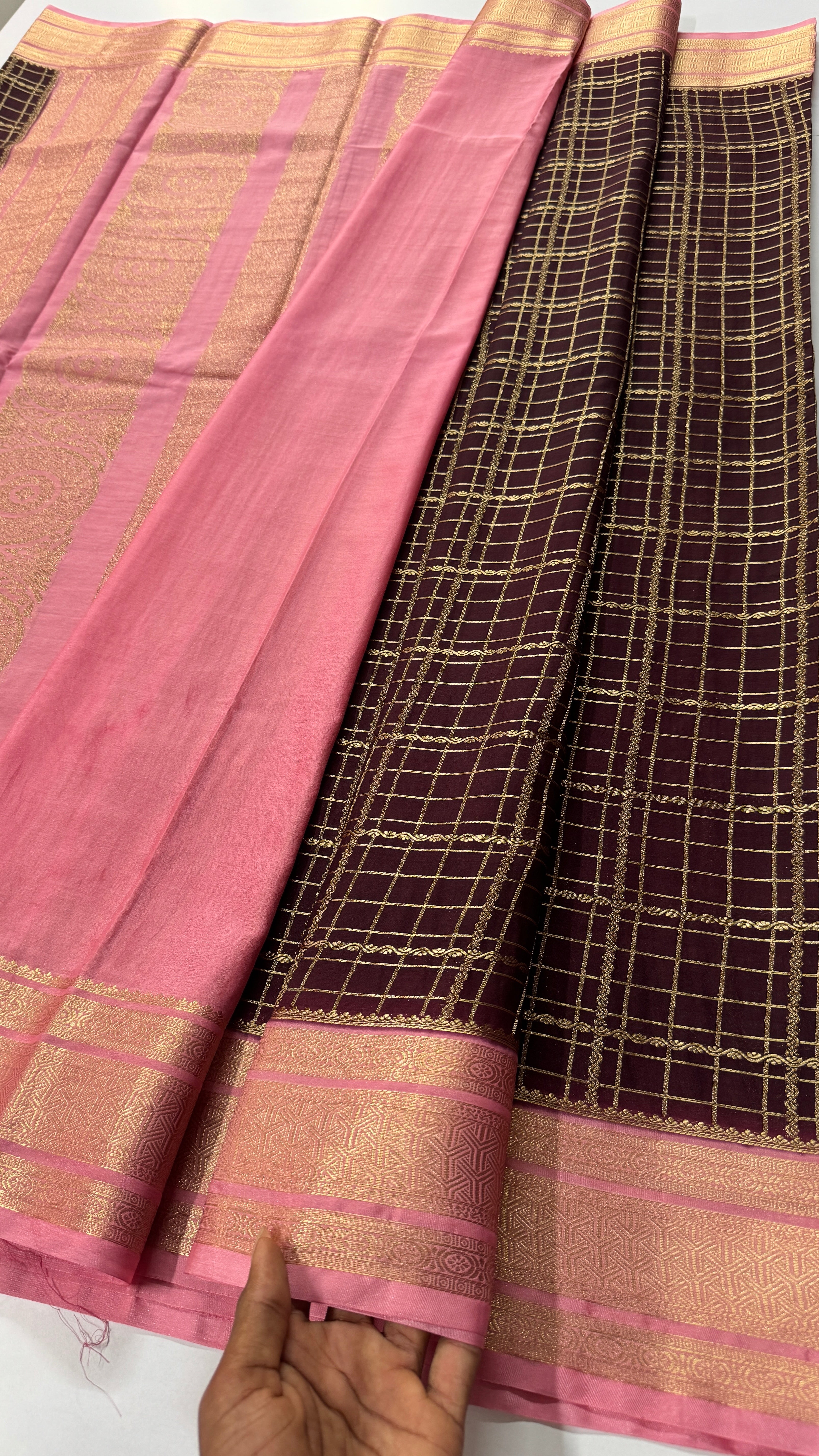 Pure Mix Mysore Crepe Silk Saree- VARAHI012