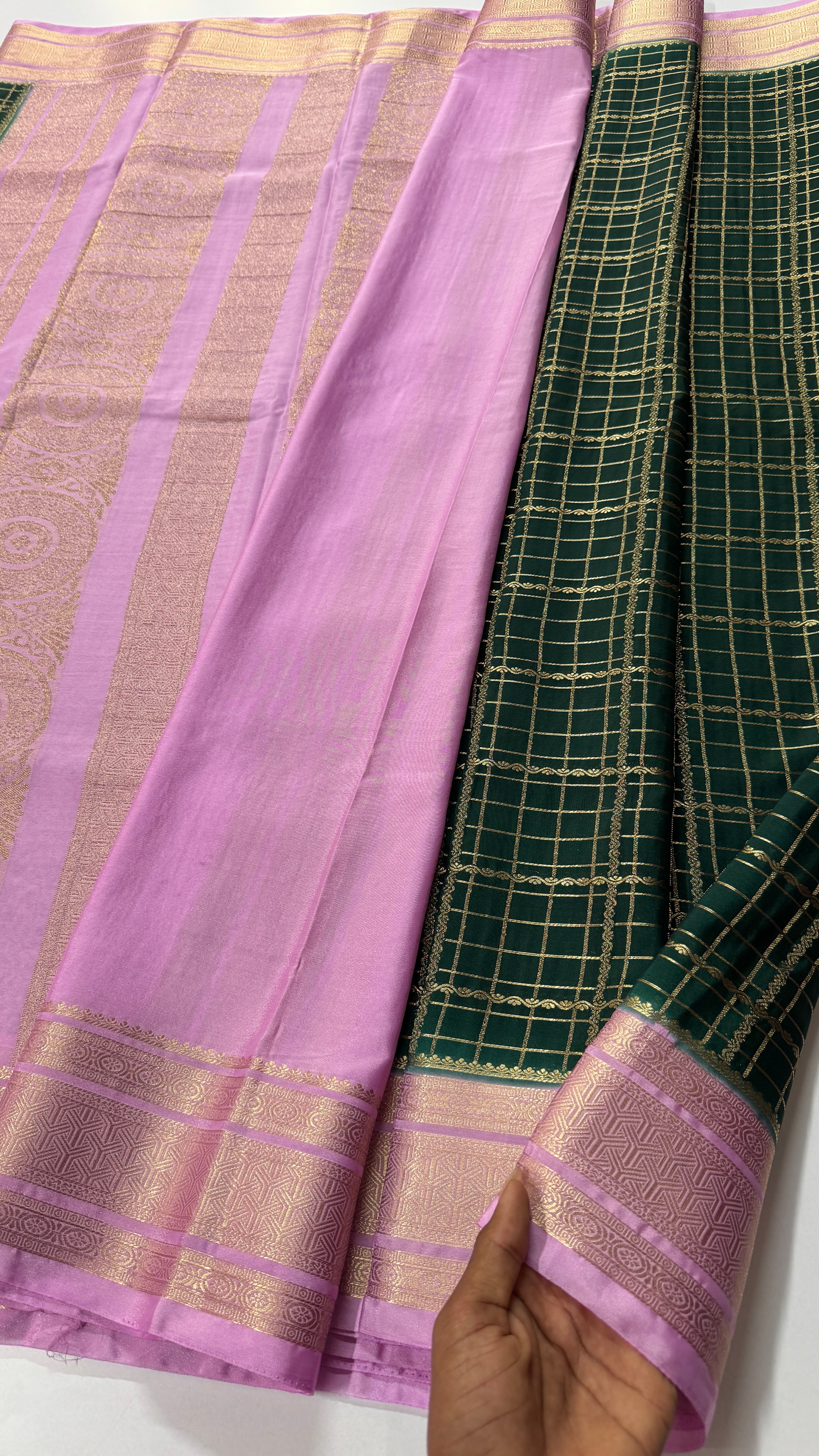 Pure Mix Mysore Crepe Silk Saree- VARAHI012