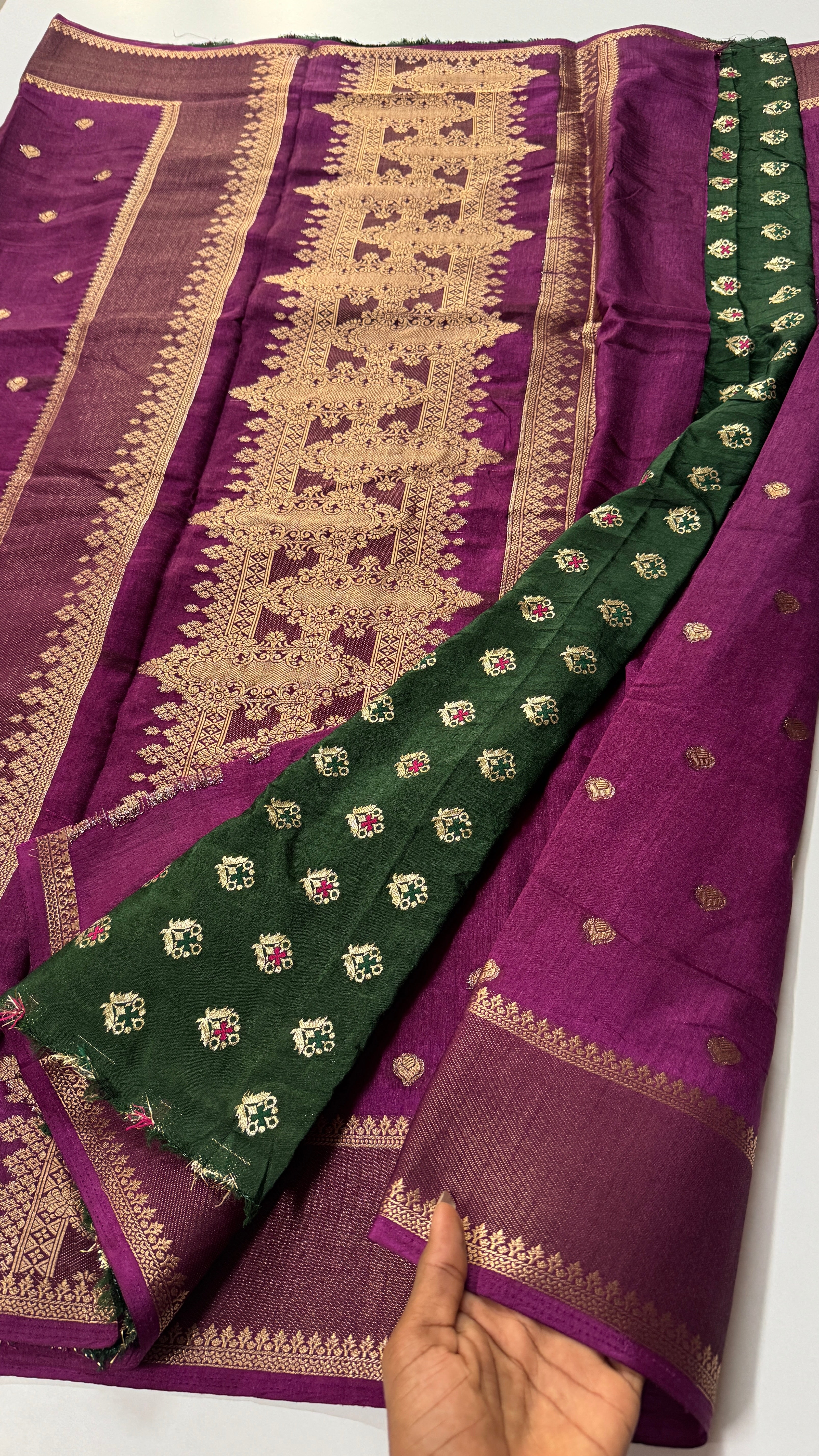 Semi Viscose Bentex Saree – Grand Pallu✨