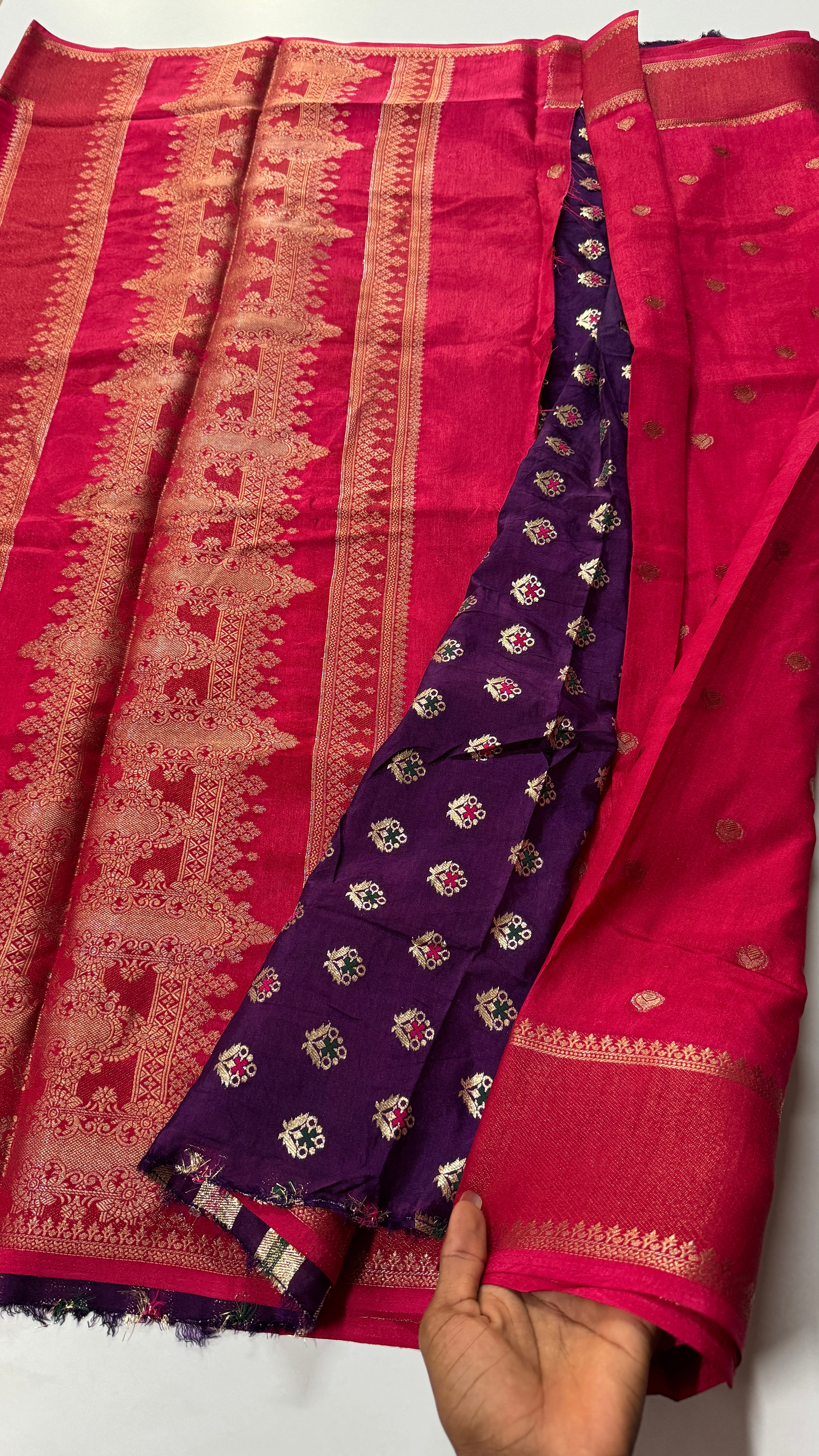 Semi Viscose Bentex Saree – Grand Pallu✨