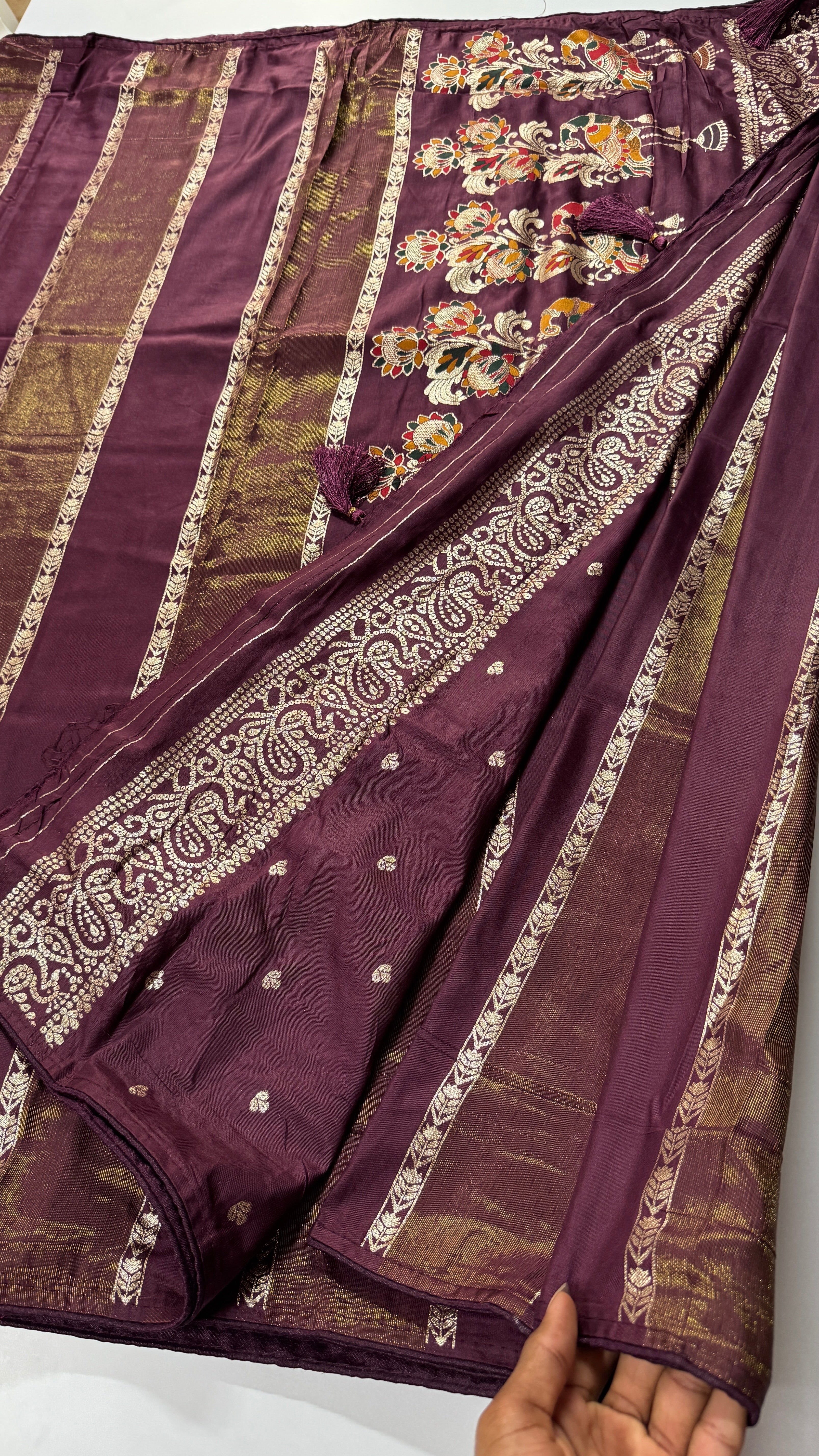 Viscose Zari Woven Saree