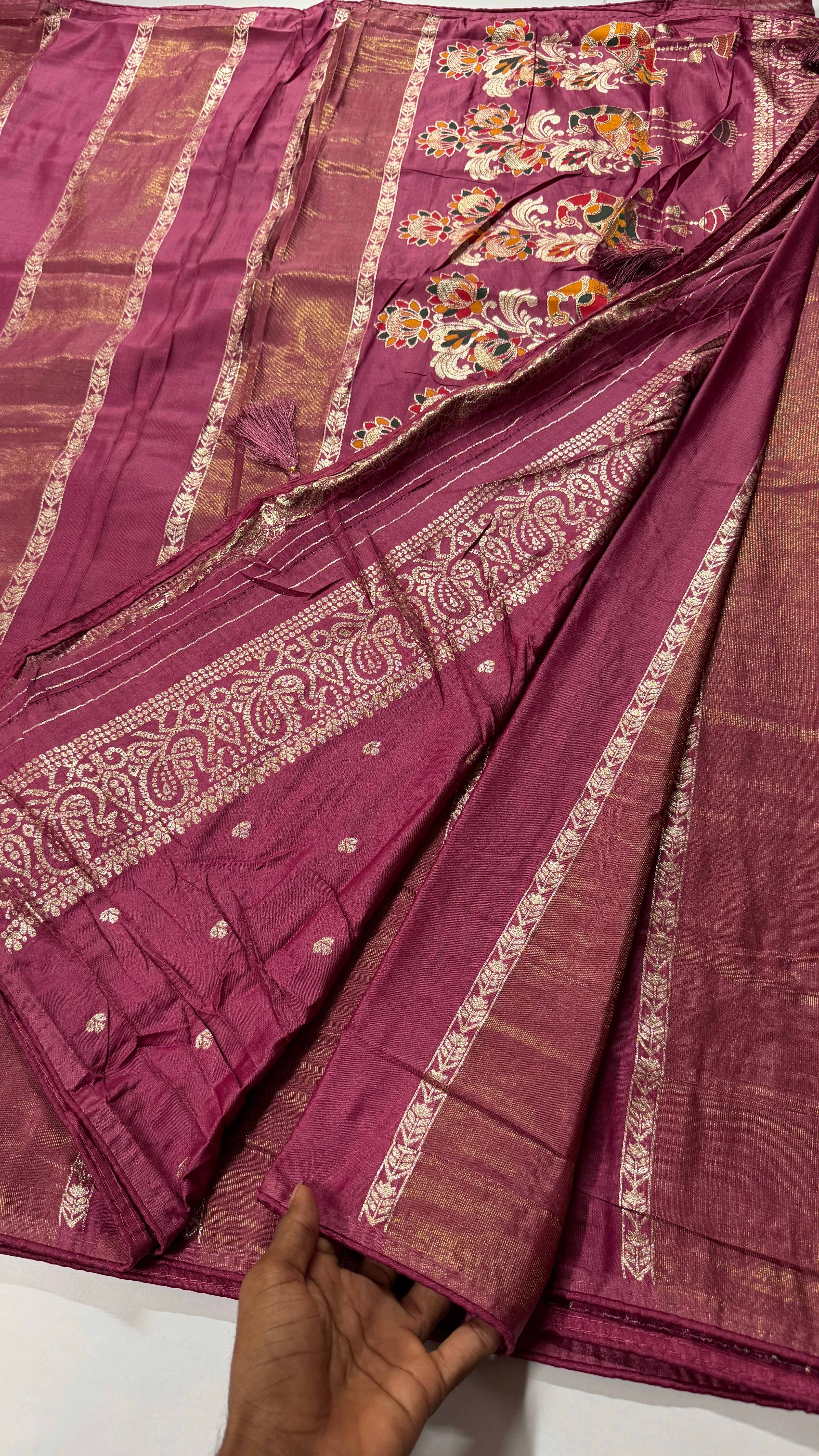 Viscose Zari Woven Saree