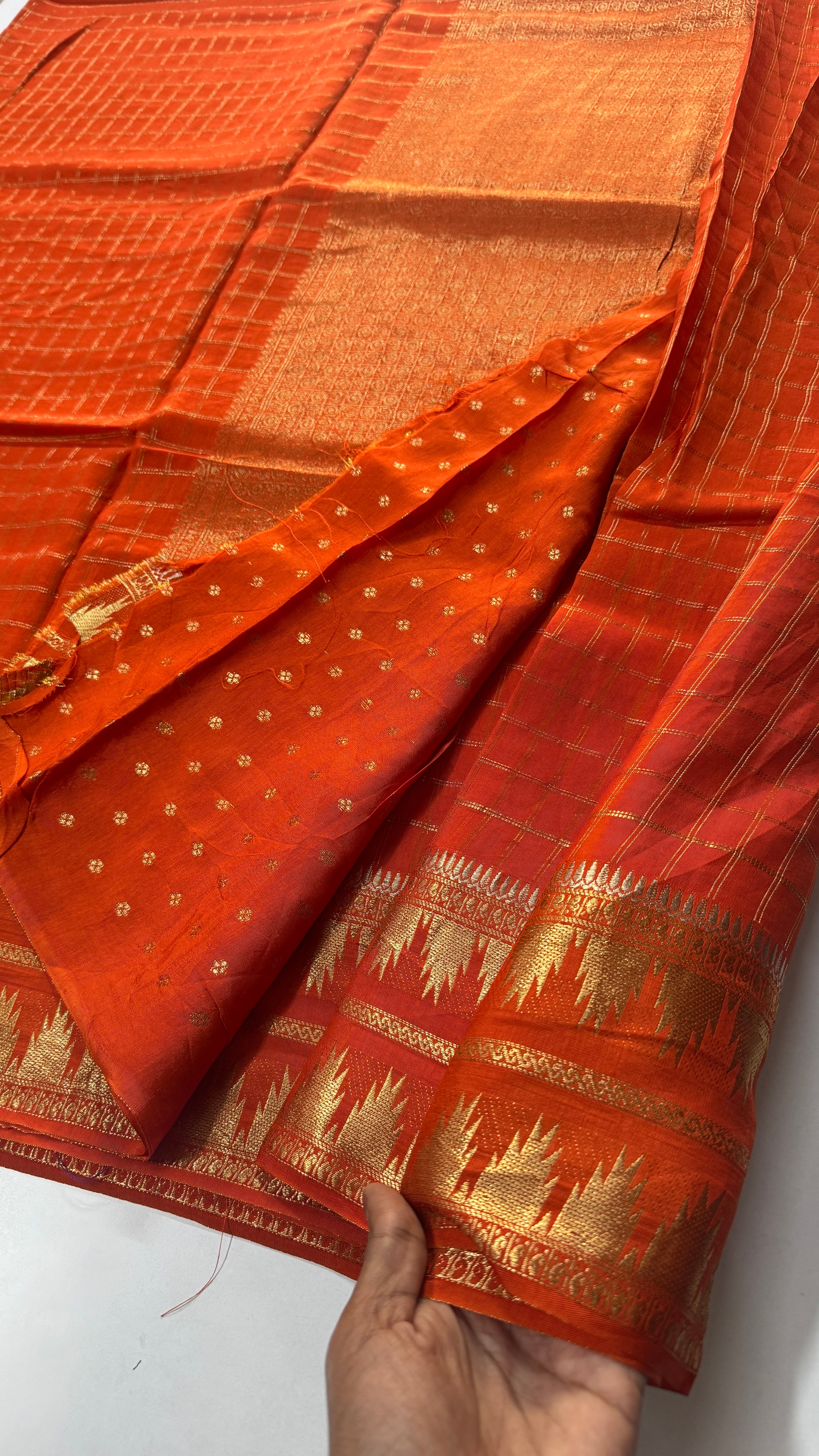 Pure Viscose Temple Border- VARAHI020