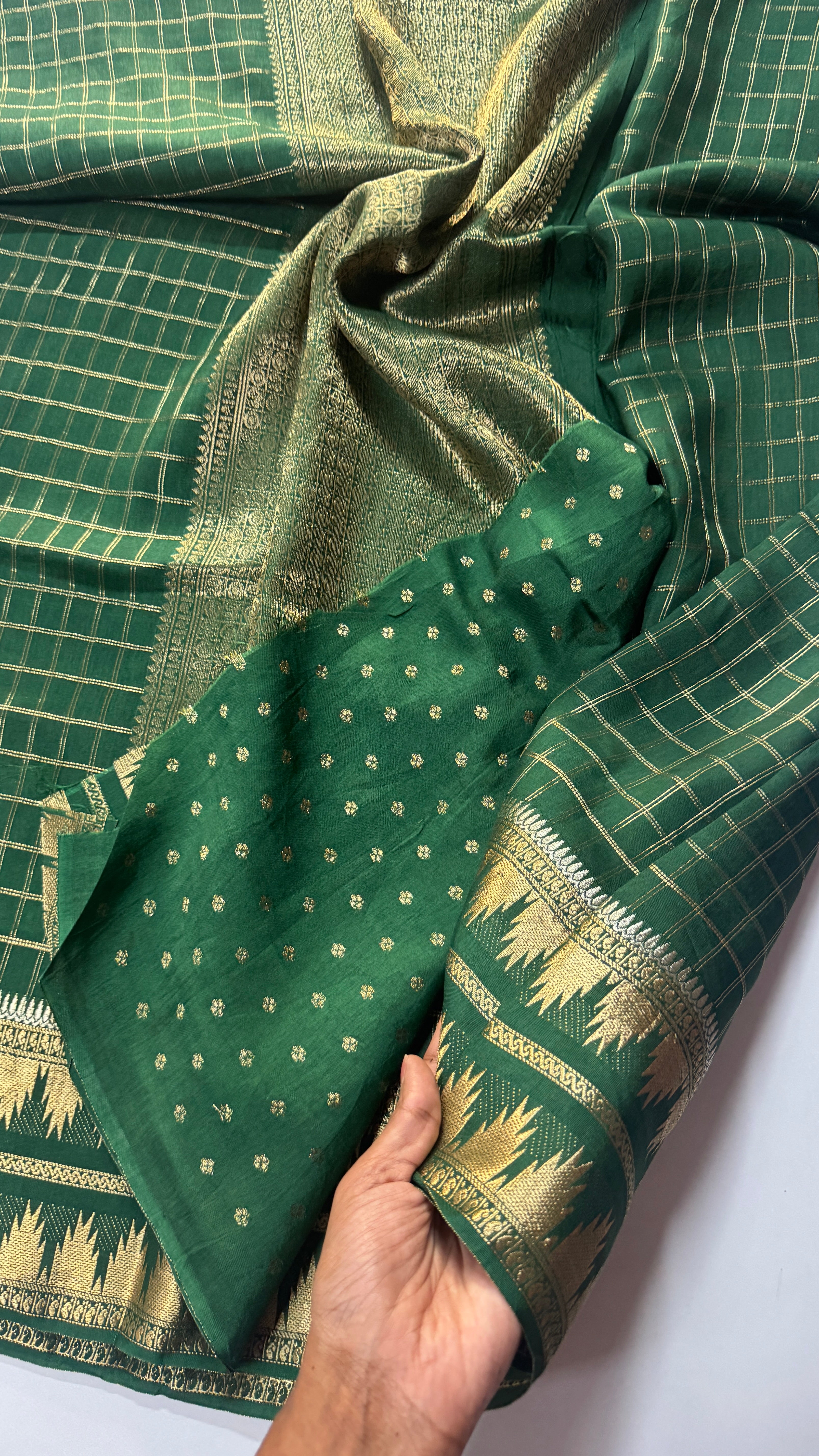 Pure Viscose Temple Border- VARAHI020