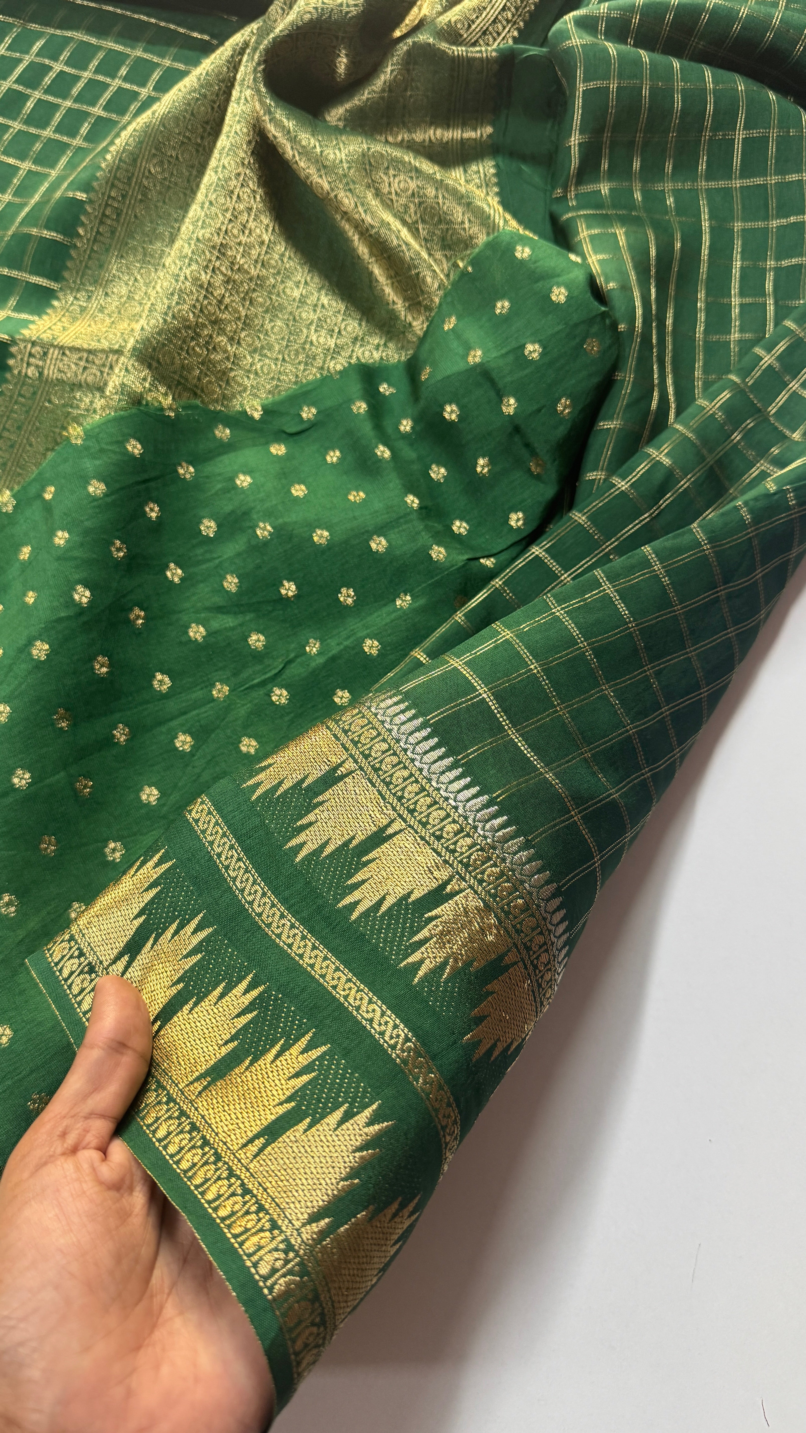 Pure Viscose Temple Border- VARAHI020