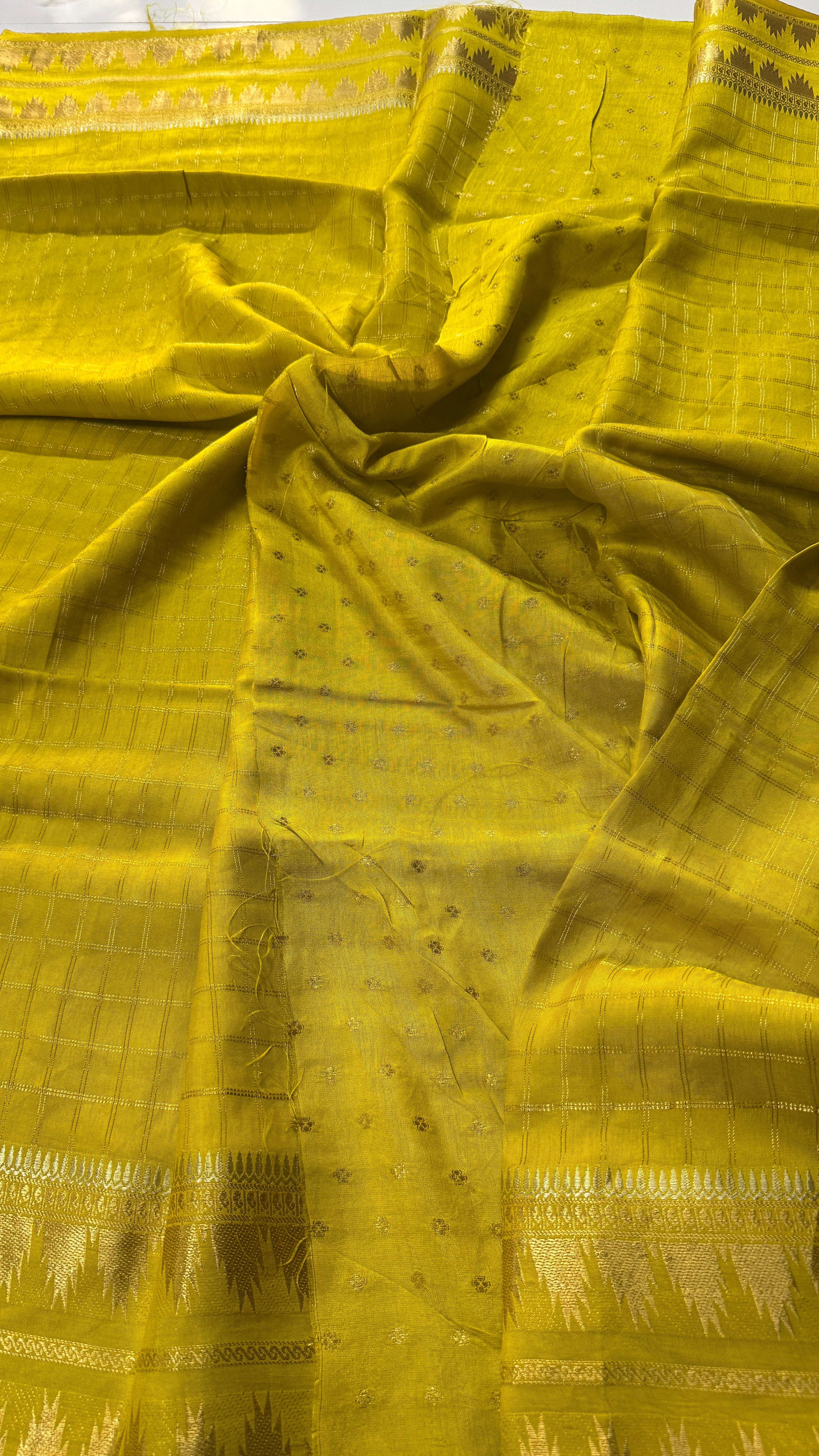 Pure Viscose Temple Border- VARAHI020