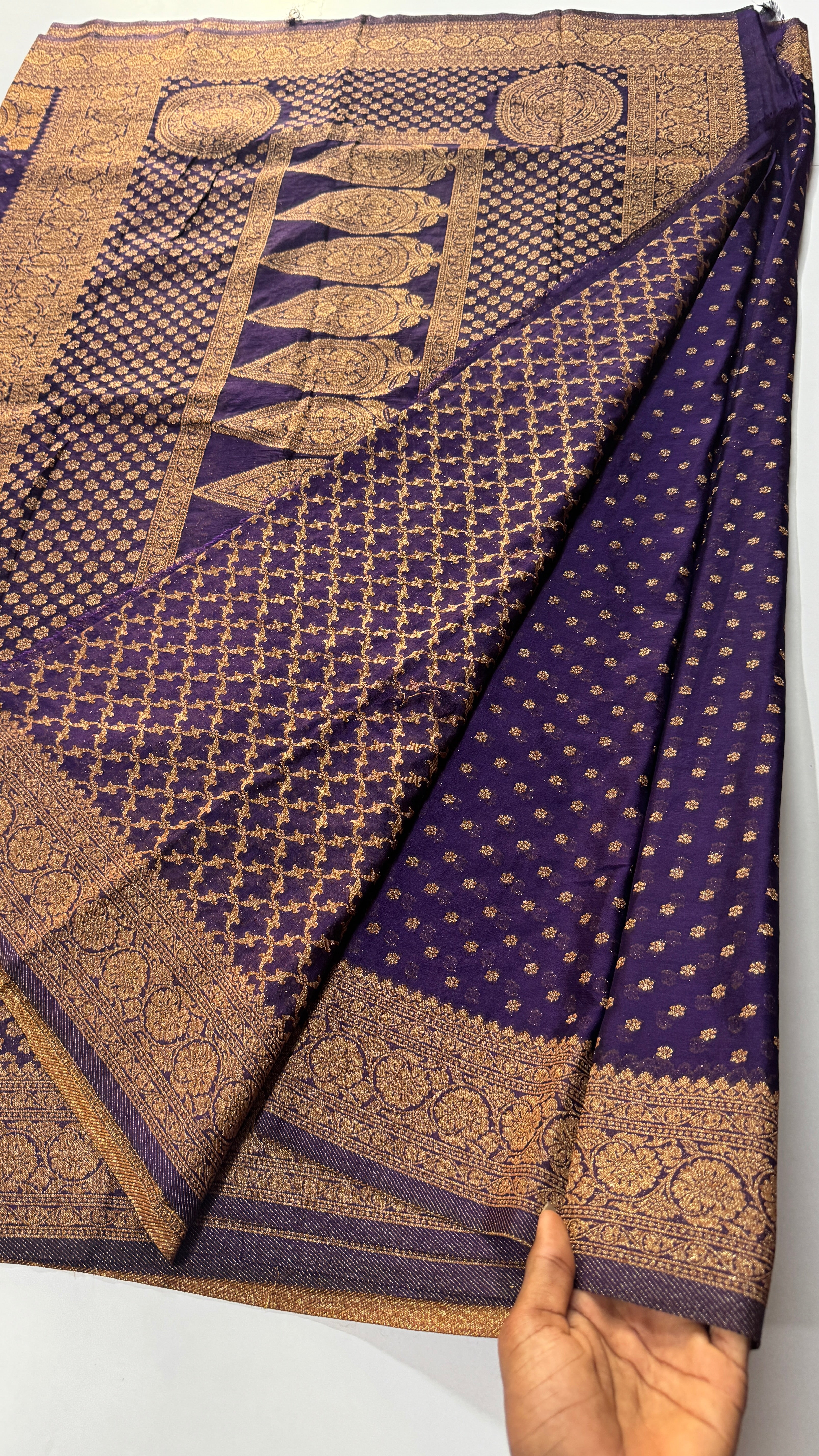 PREMIUM STAR BUTTA KHADI GEORGETTE SAREE-VARAHI033
