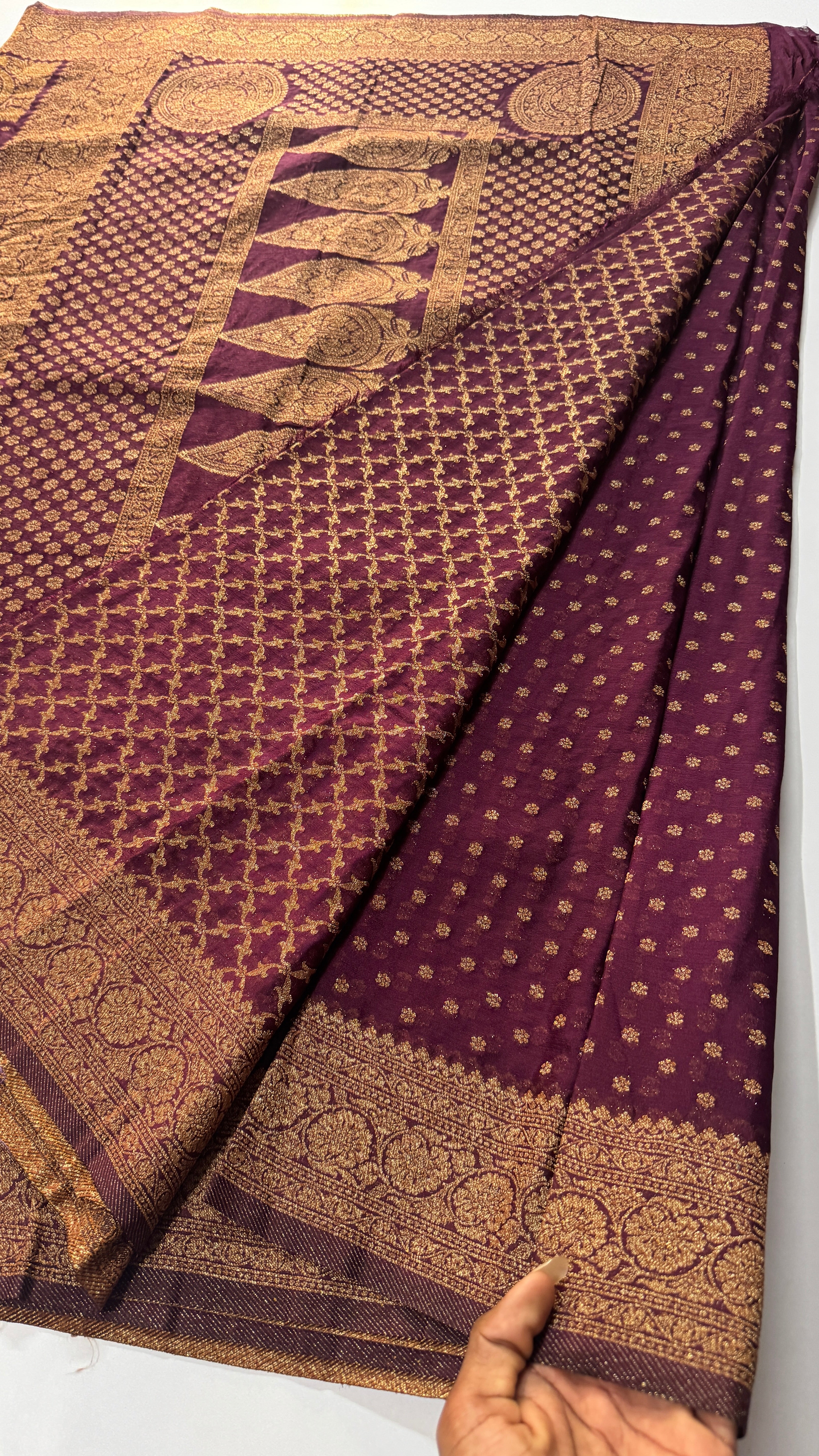 PREMIUM STAR BUTTA KHADI GEORGETTE SAREE-VARAHI033