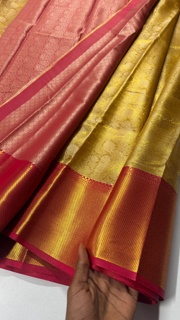 Gold Tissue Beauty with Pink Perfection-VARAHI041