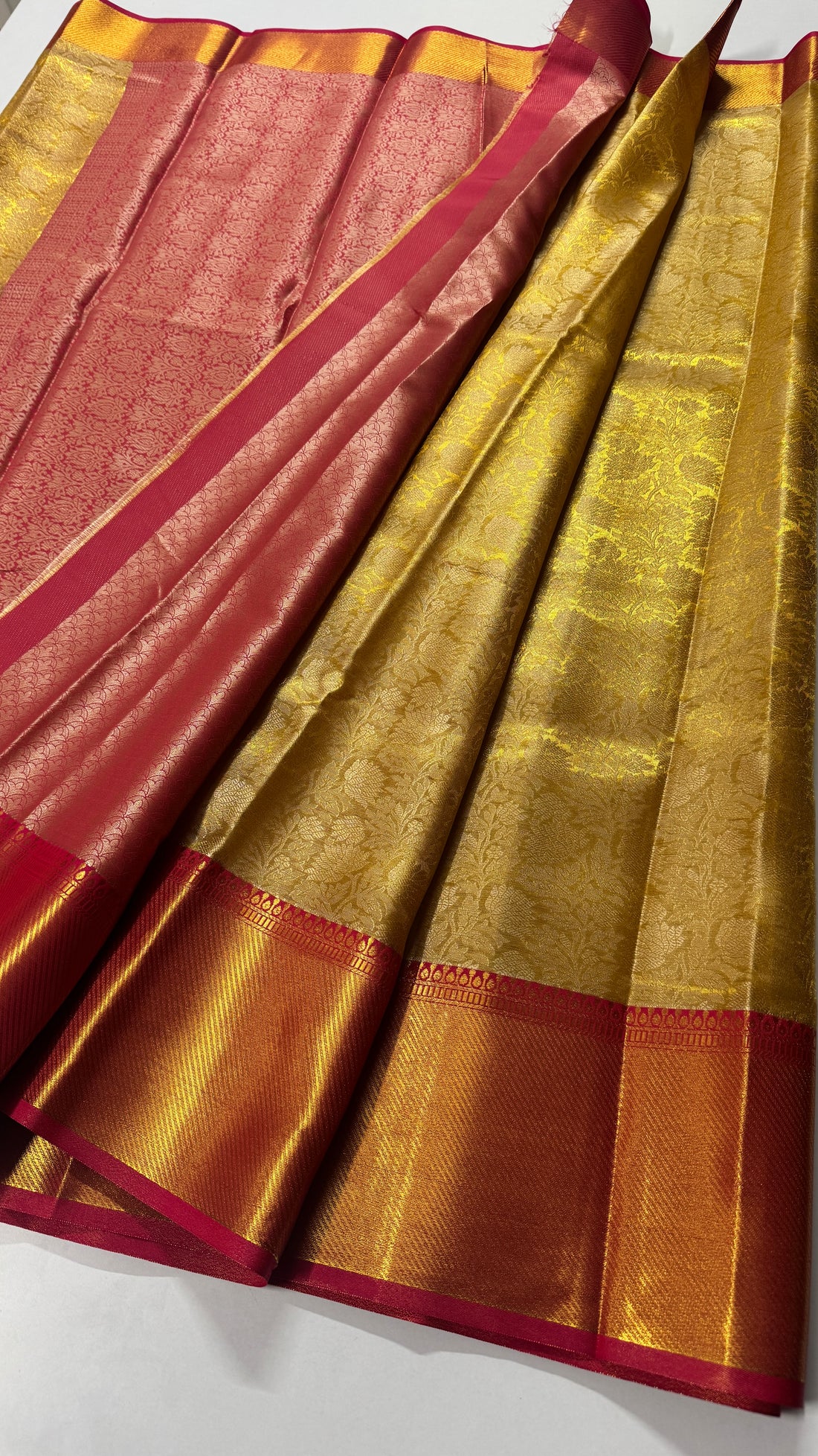 Gold Tissue Beauty with Pink Perfection-VARAHI041