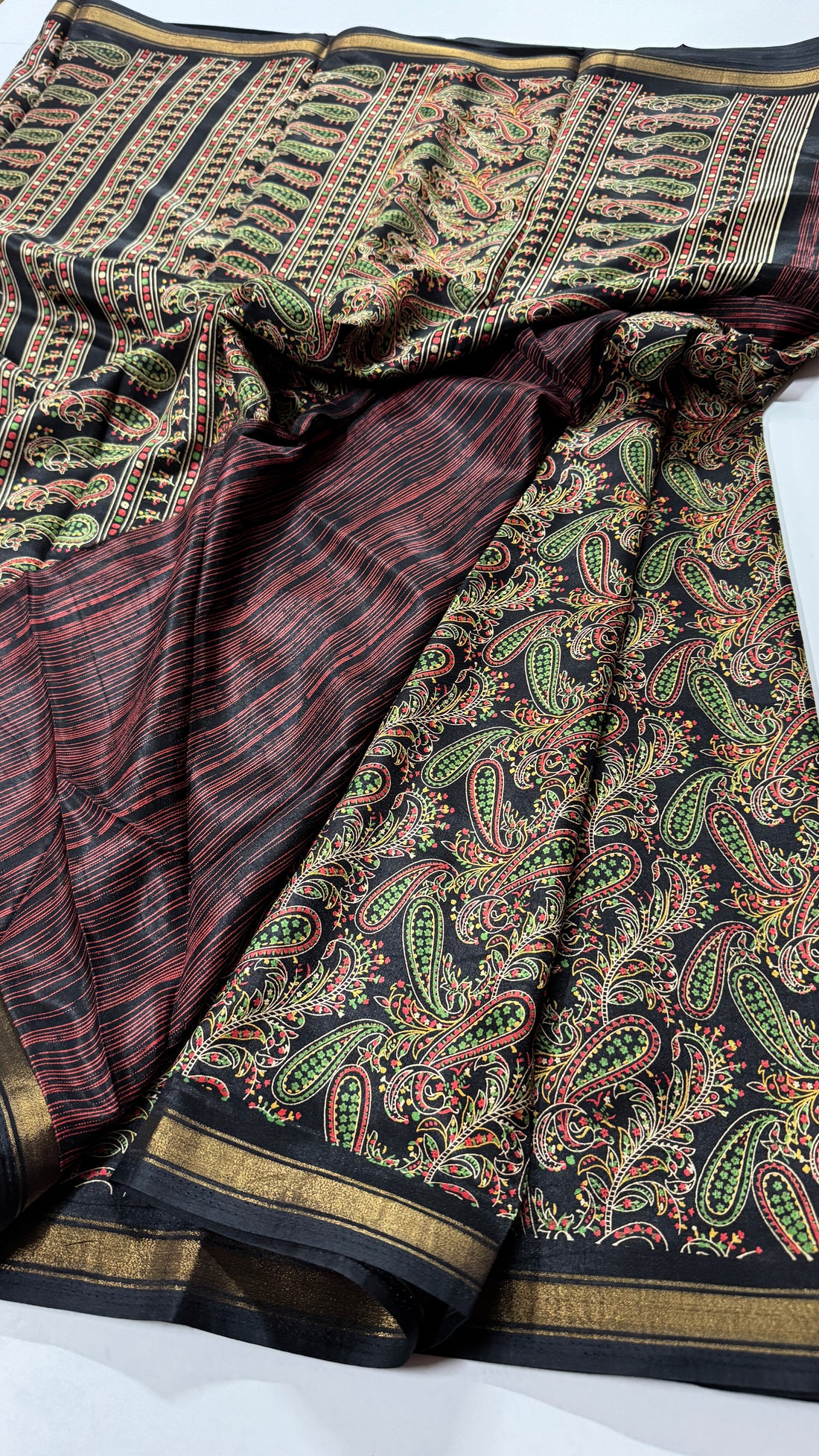 Semi Mango Printed Silk- VARAHI045