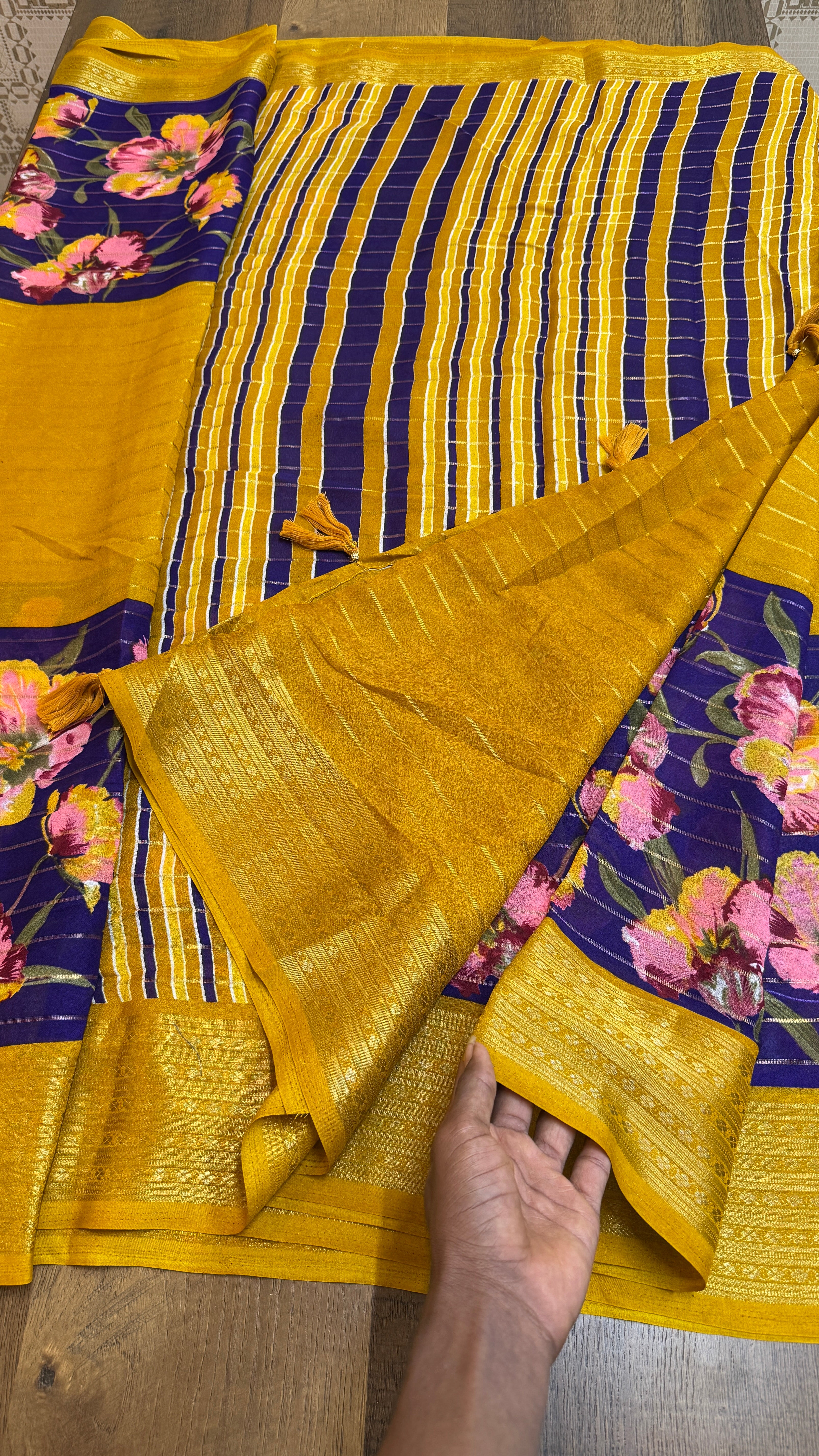 Georgette Floral Saree