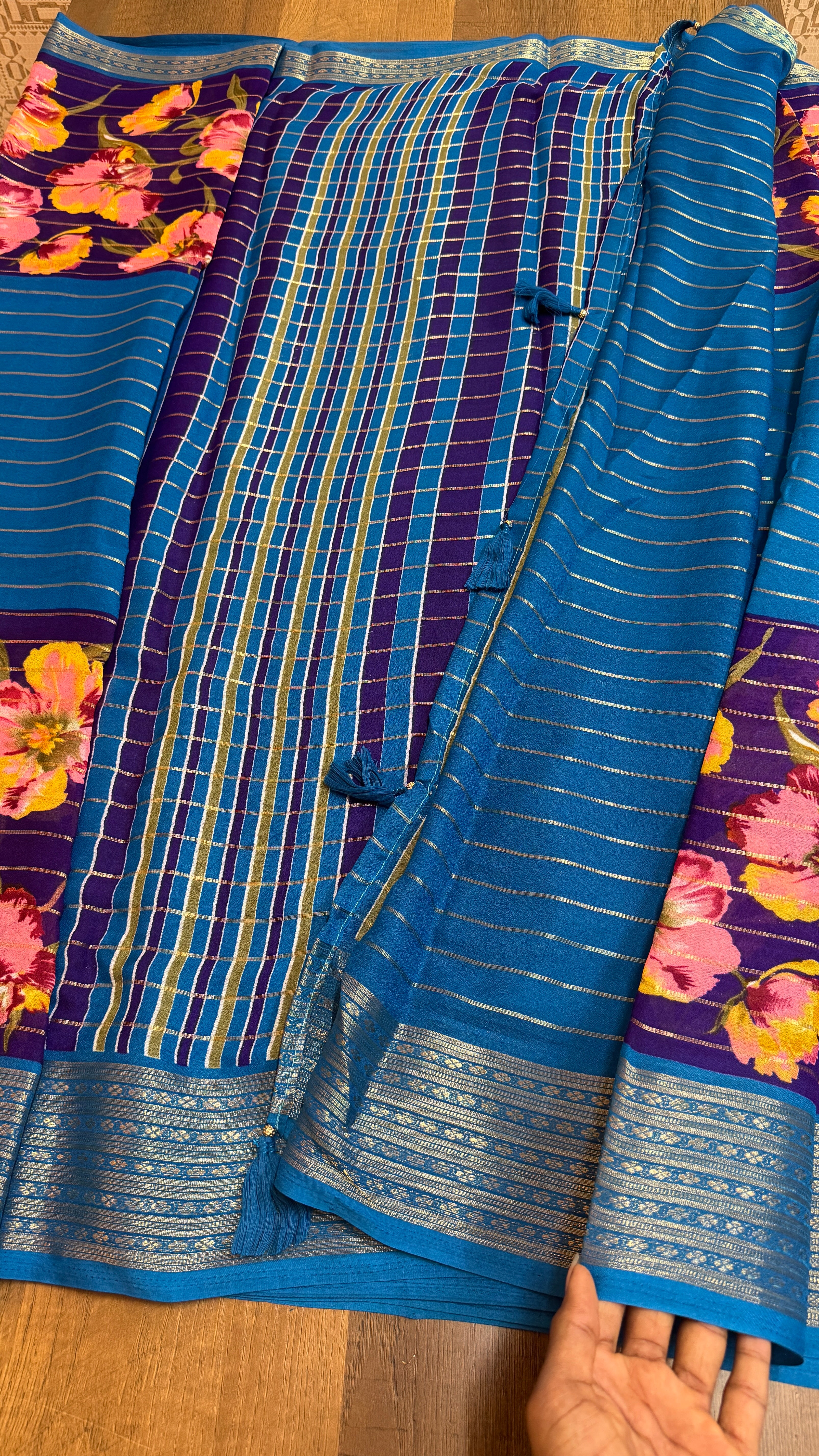 Georgette Floral Saree