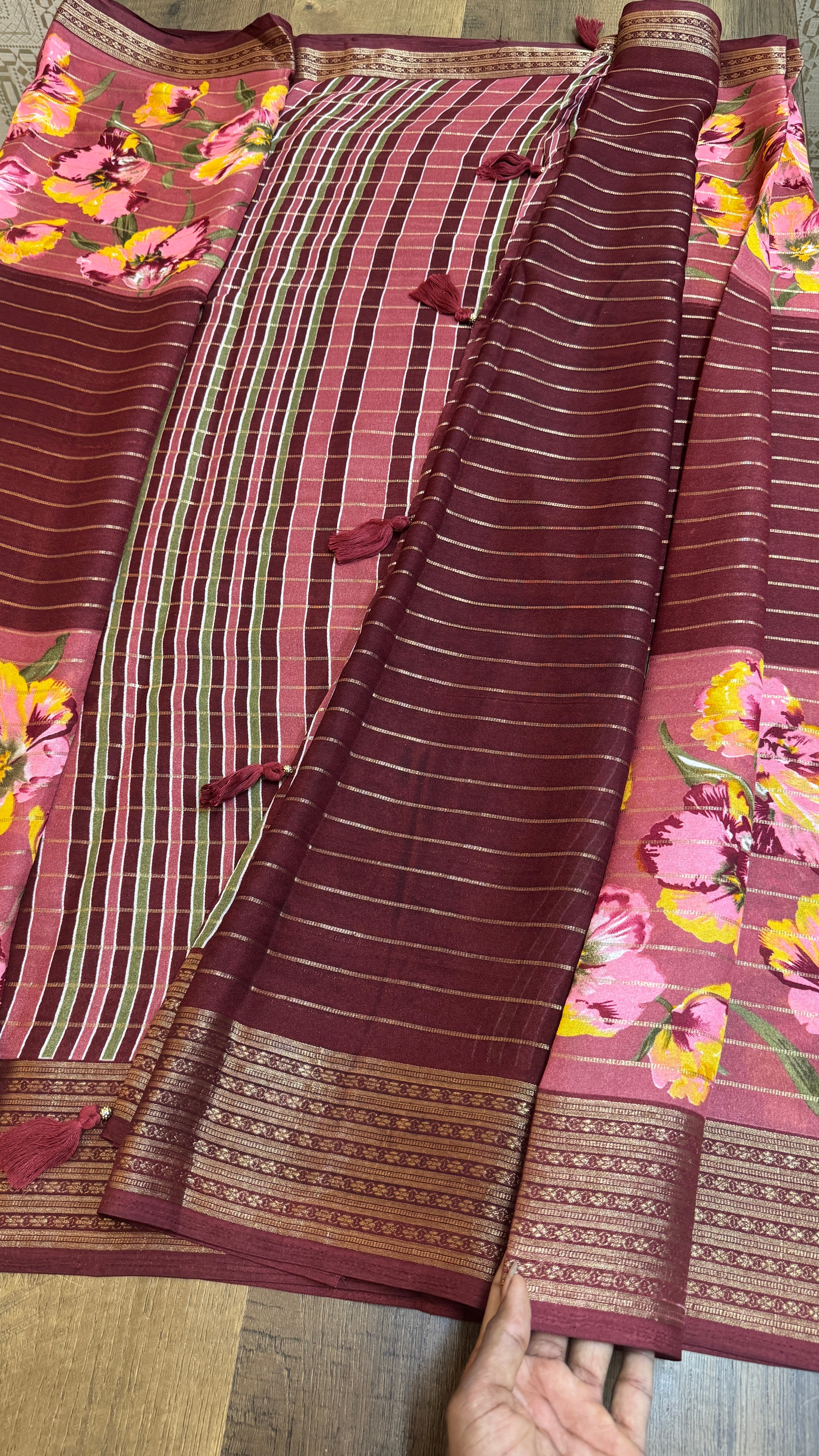 Georgette Floral Saree