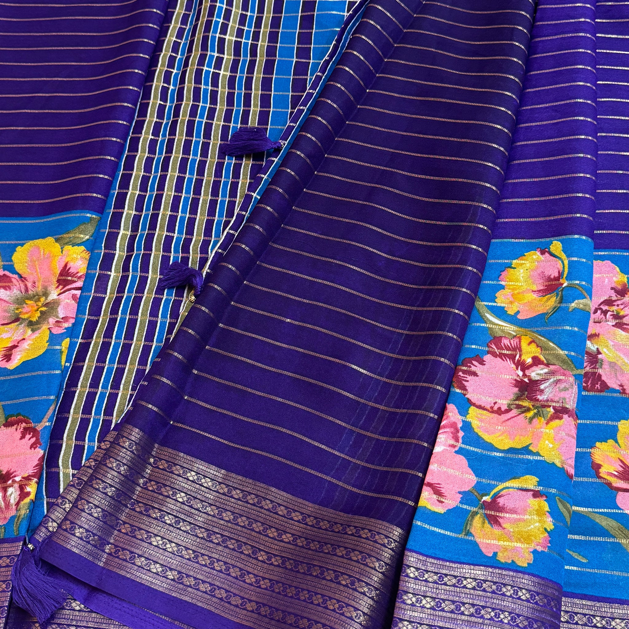 Georgette Floral Saree