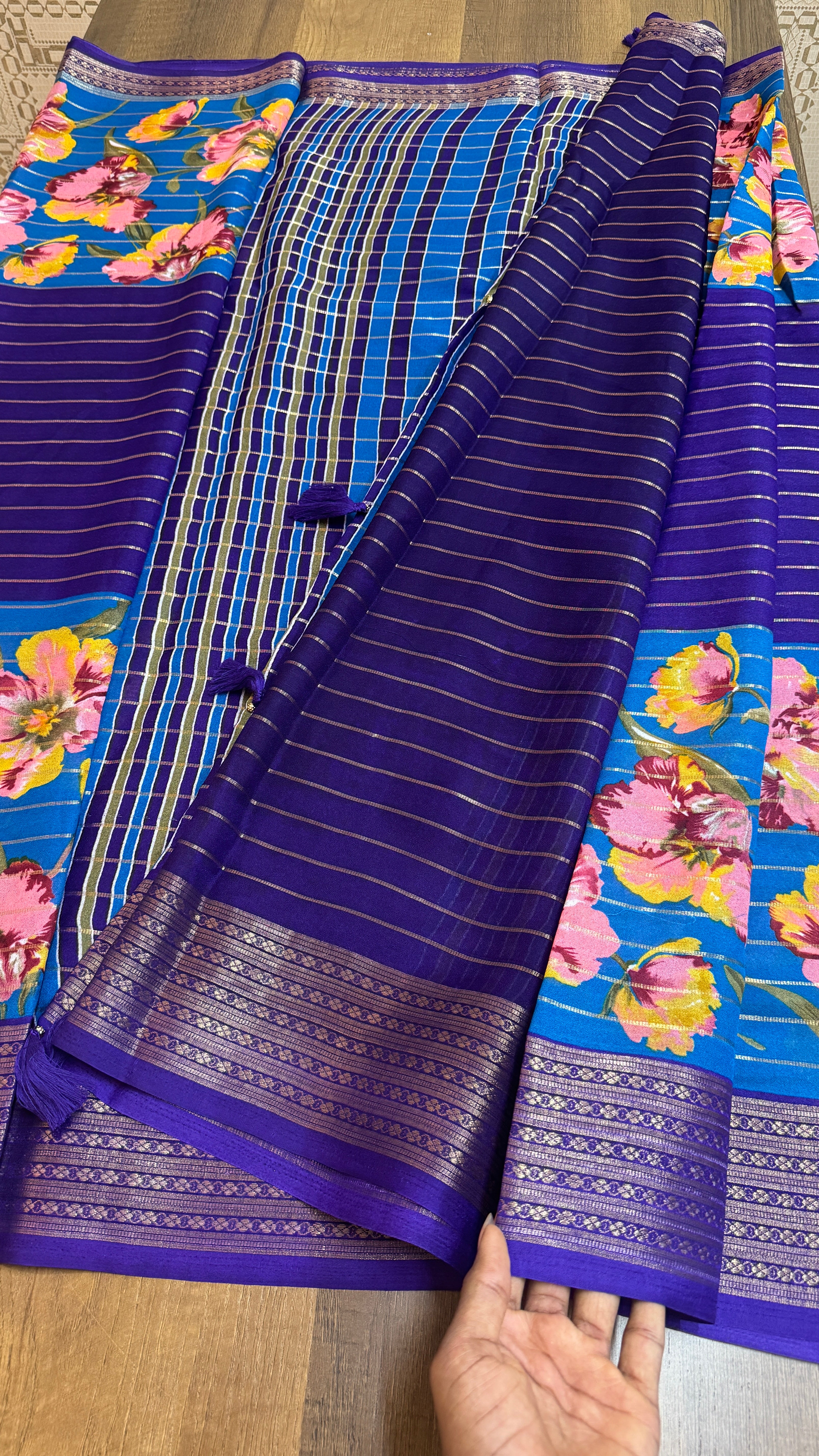 Georgette Floral Saree