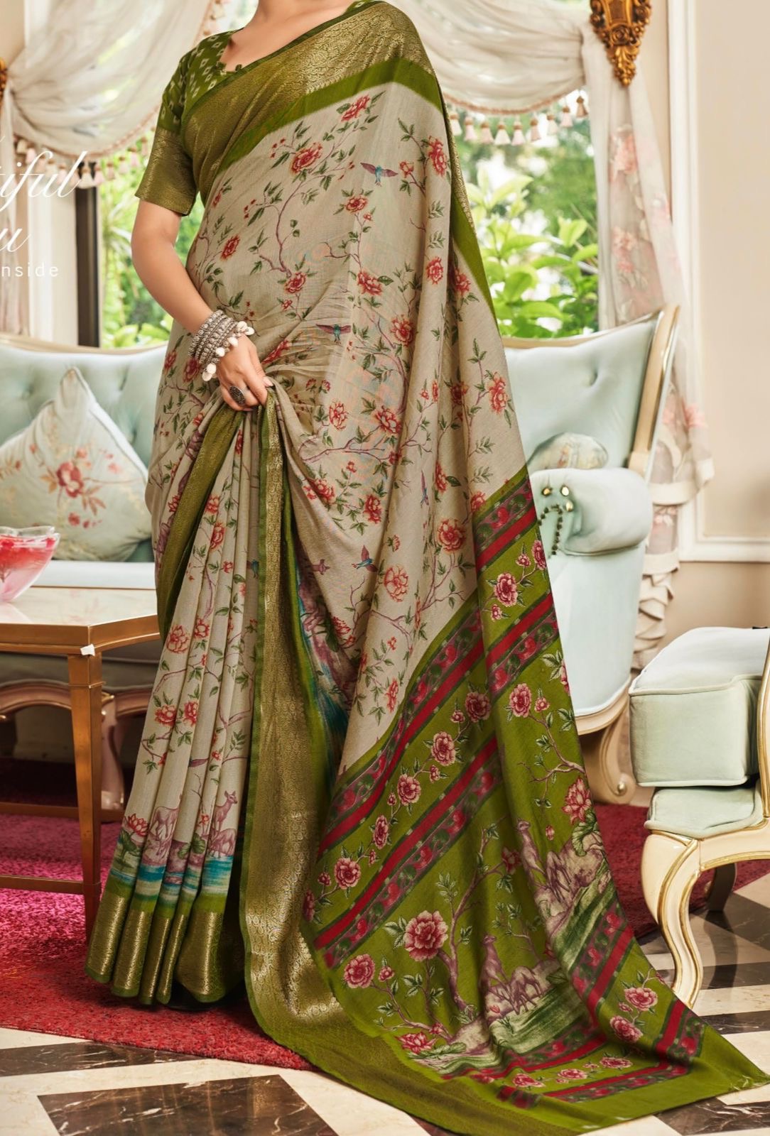 Cotton Kalamkari beauty