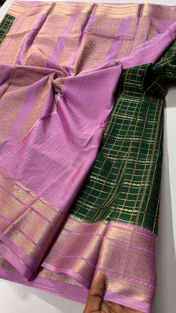 Pure Mix Mysore Crepe Silk Saree- VARAHI012
