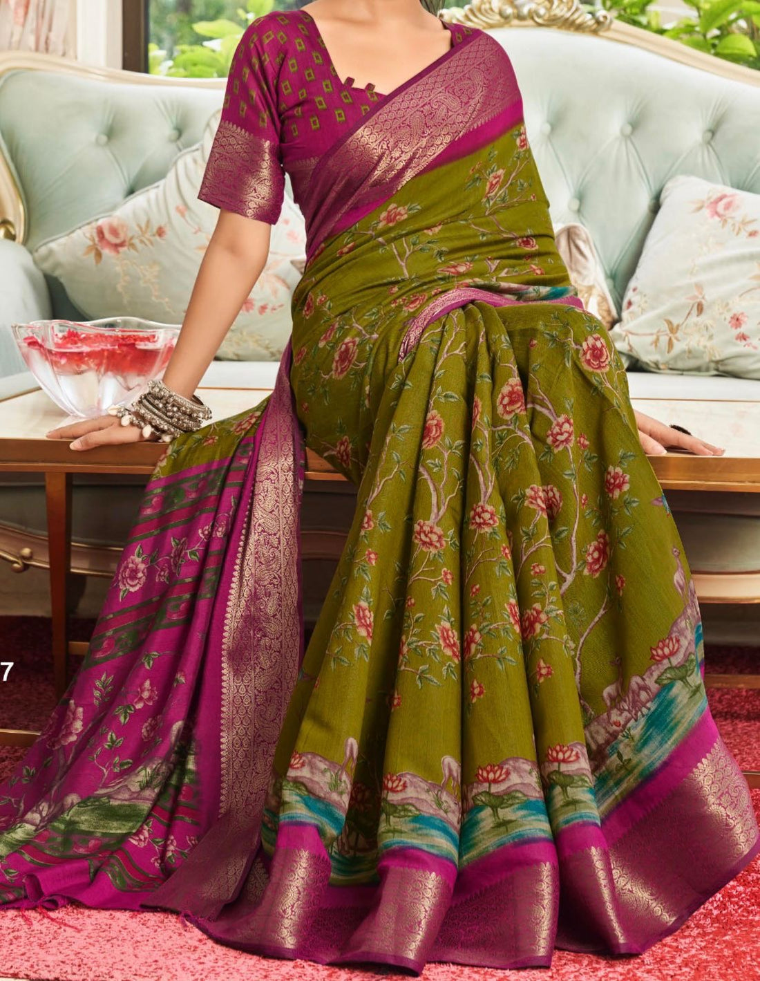 Cotton Kalamkari beauty