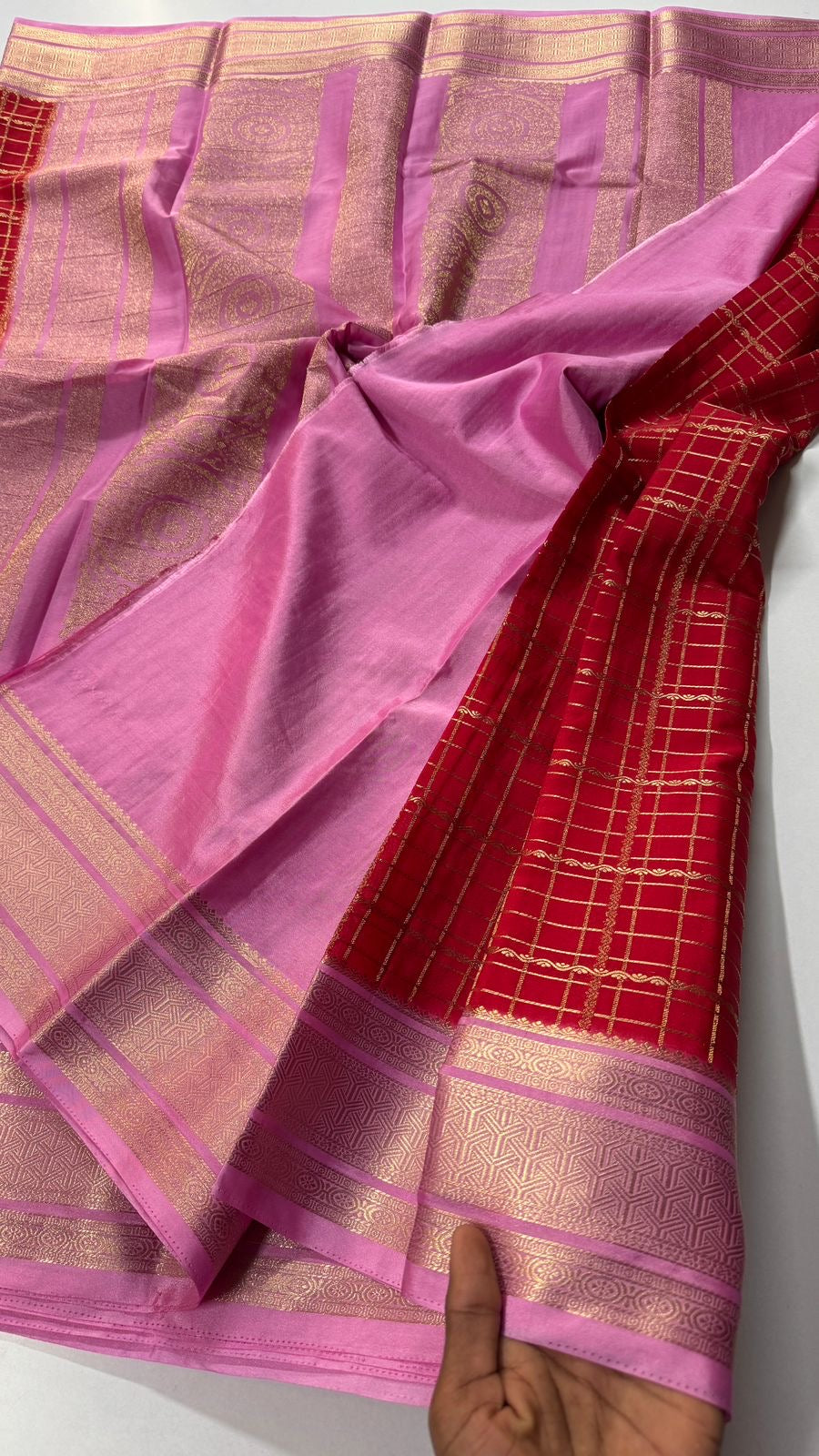 Pure Mix Mysore Crepe Silk Saree- VARAHI012